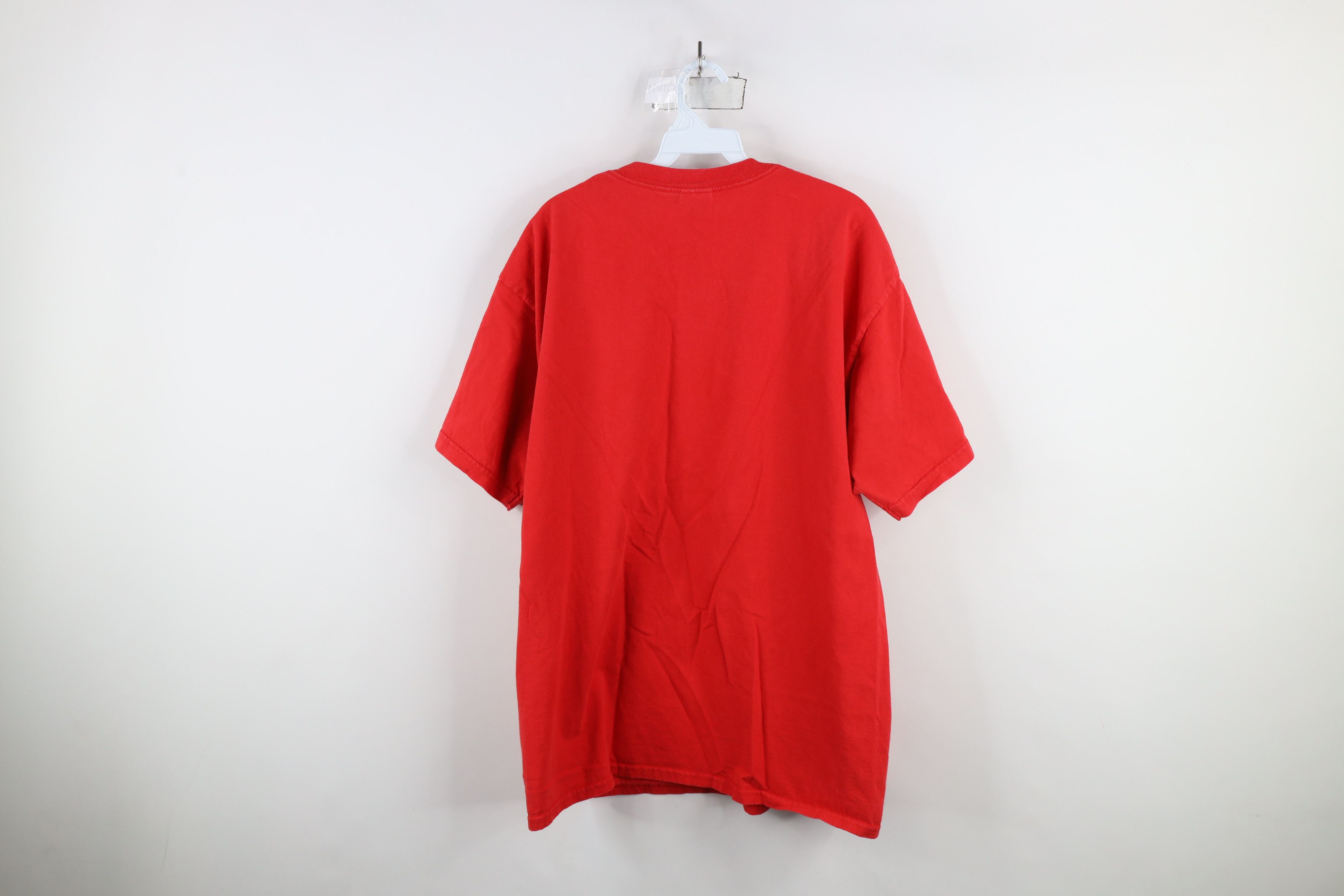 Vintage Vintage 90s Detroit Red Wings Hockey T-Shirt Cotton Red Size US XL / EU 56 / 4 - 9 Thumbnail