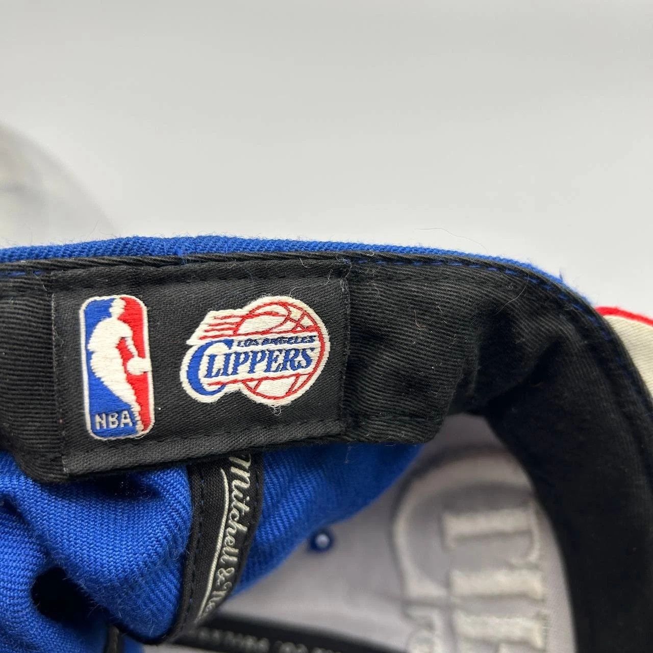 Mitchell & Ness Los Angeles Clippers Hat Men Blue Red Embroidered Snap Back Size ONE SIZE - 5 Thumbnail