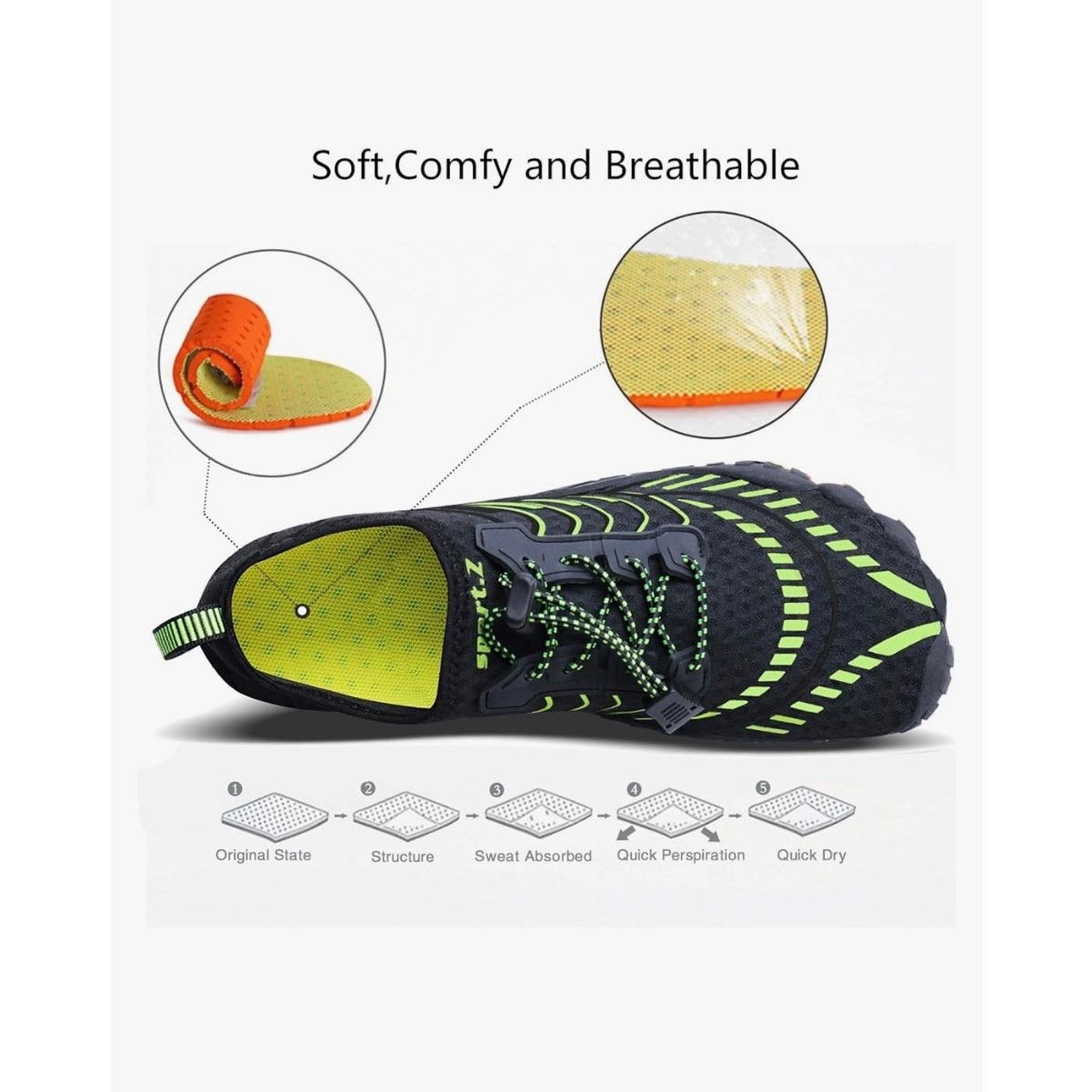 The Unbranded Brand Water Shoes Men Women Swim Surf Shoes Beach Pool Shoes Small Size US 6 / IT 36 - 4 Thumbnail