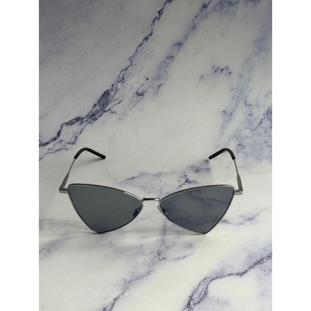 Saint Laurent Paris NEW Saint Laurent SL303 Jerry Sunglasses in Silver Mirror Size ONE SIZE - 4 Thumbnail