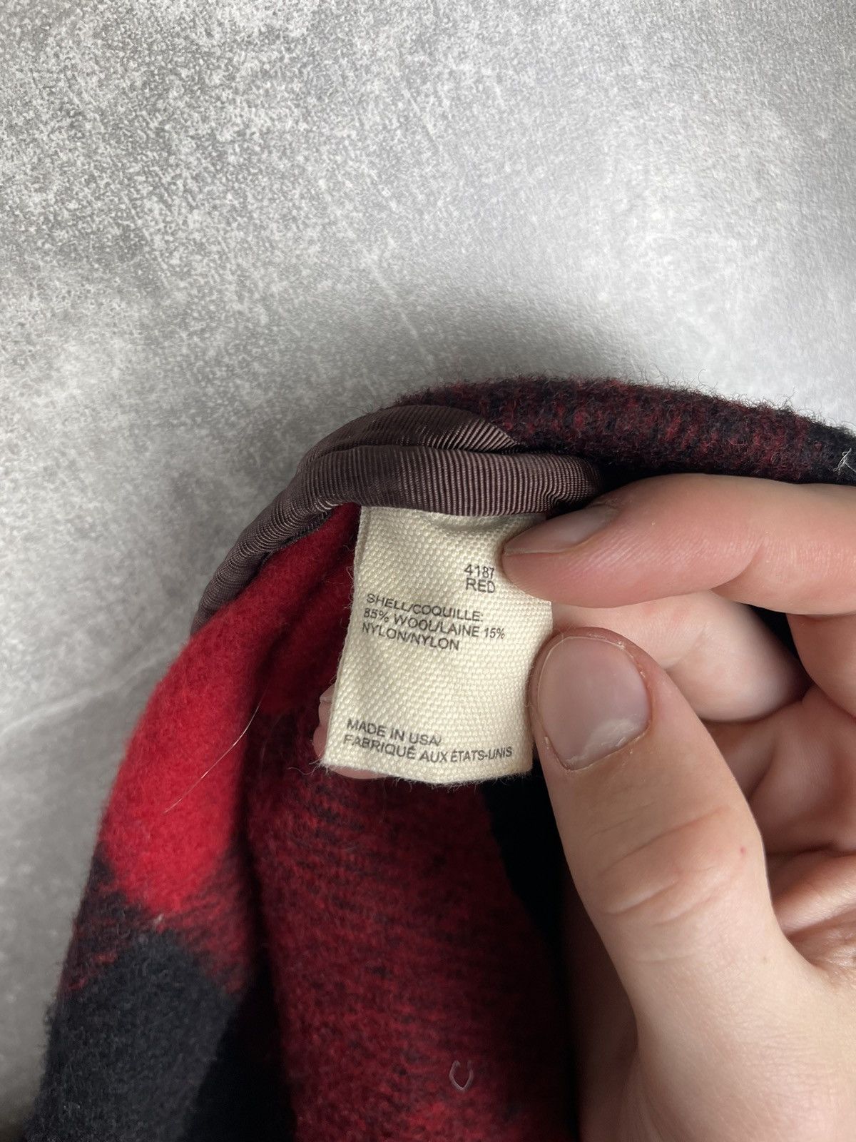 Vintage × Woolrich Woolen Mills Woolrich x Abercrombie & Fitch Buffalo Plaid Wool Tote Bag Size ONE SIZE - 12 Thumbnail