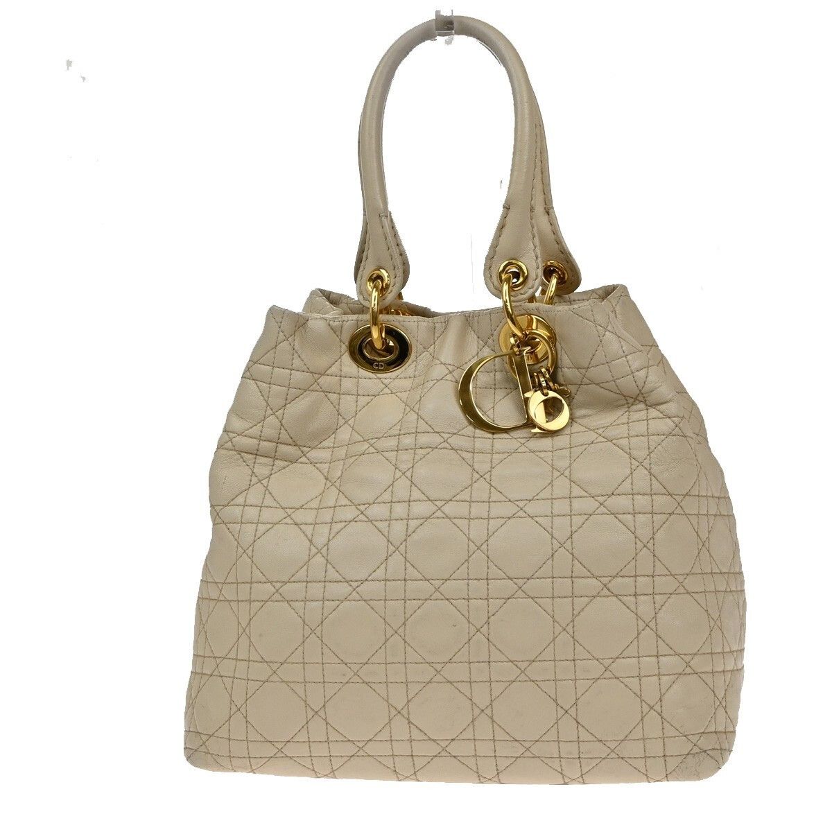 Dior Christian Dior Lady Cannage Tote Leather Size ONE SIZE - 1 Thumbnail