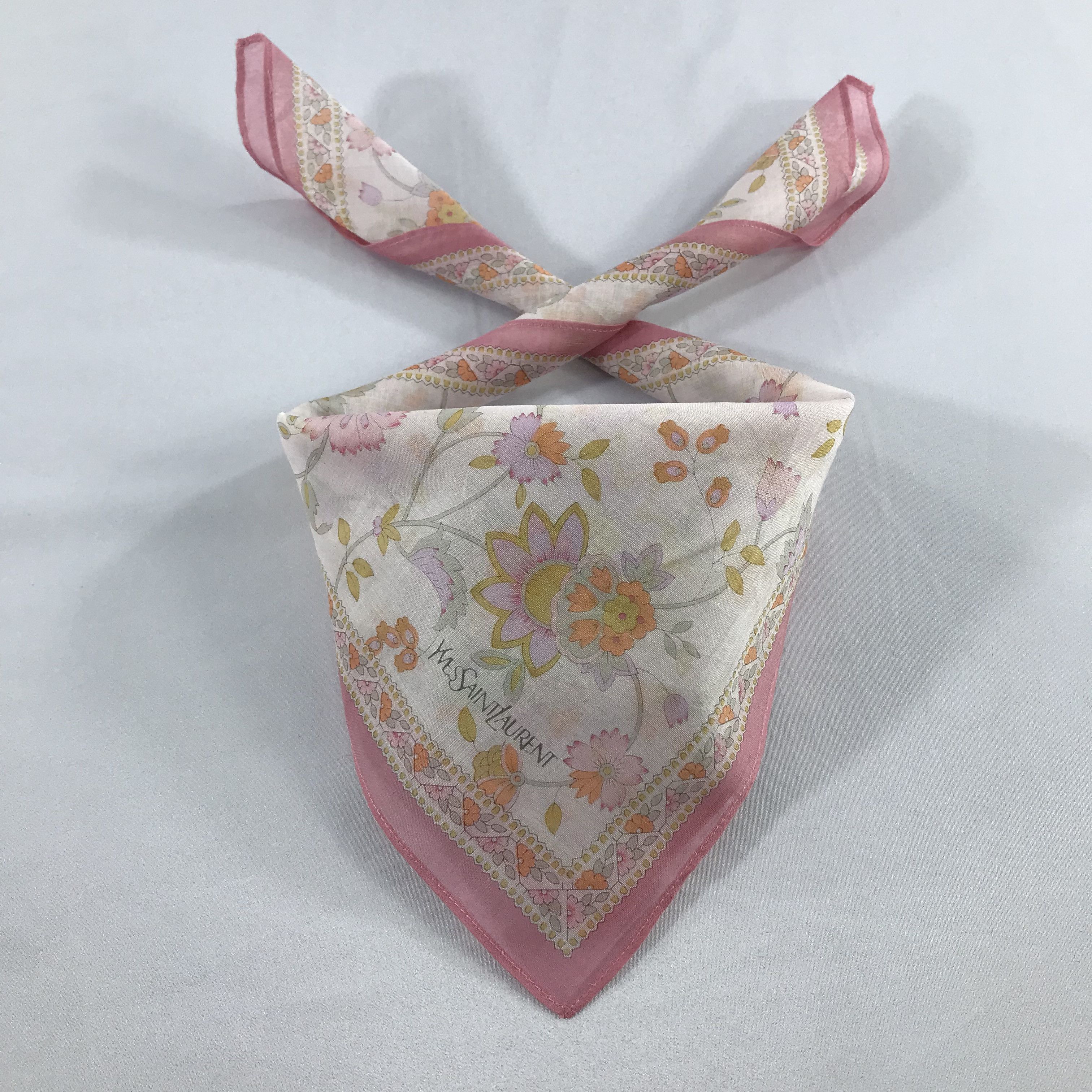 Vintage × Yves Saint Laurent Yves Saint Laurent Bandana / Handkerchief/Neckerchief -S2054 Size ONE SIZE - 3 Thumbnail