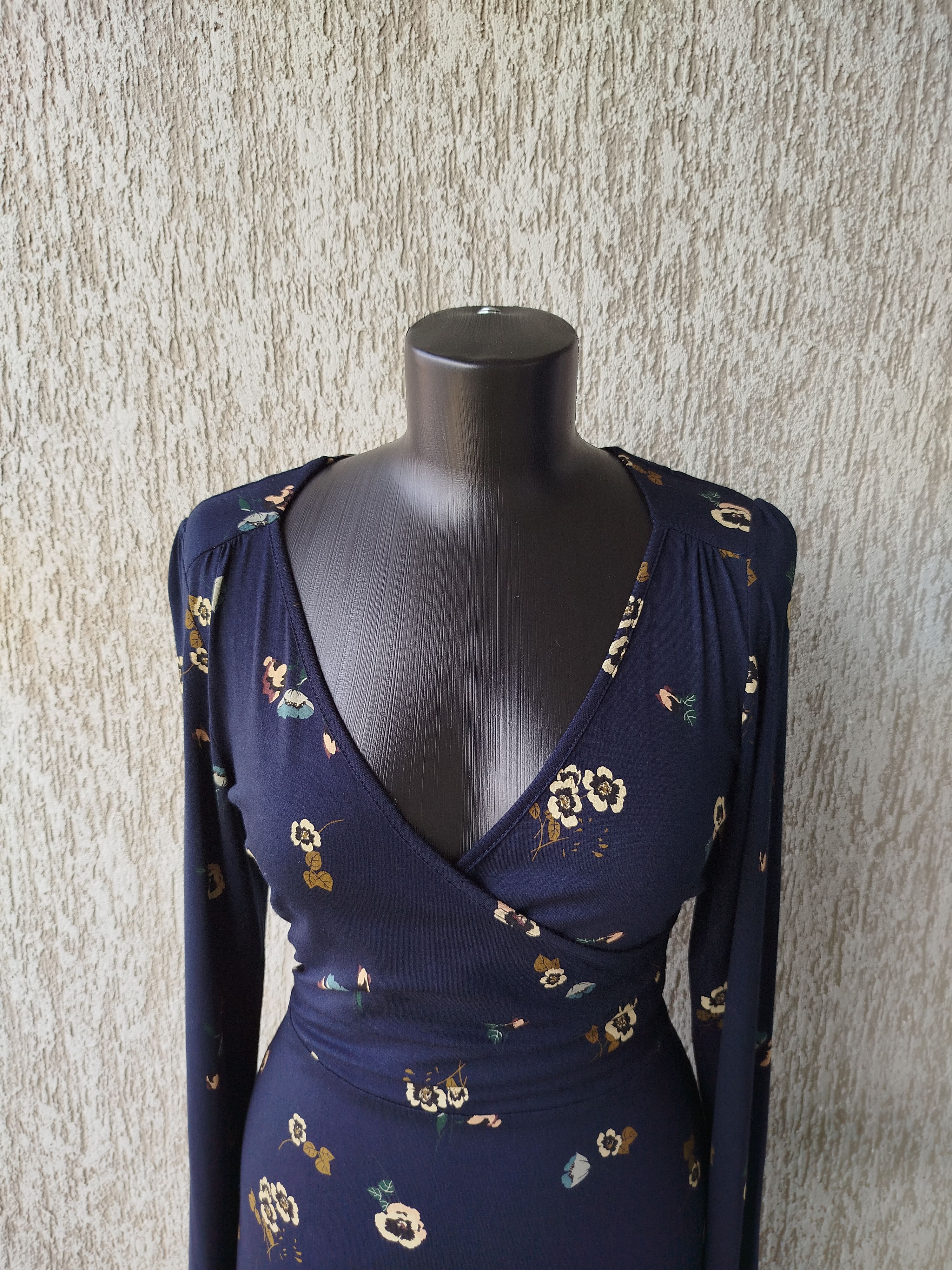 Hysteric Glamour VIVE MARIA Dress Midi Floral Wrap Romantic Navy Size M Size M / US 6-8 / IT 42-44 - 3 Thumbnail