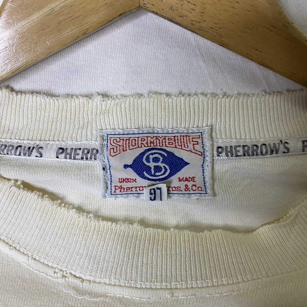 Japanese Brand × Pherrow's Stormy Blue By Pherrrows Distressed Tee Size US L / EU 52-54 / 3 - 3 Thumbnail