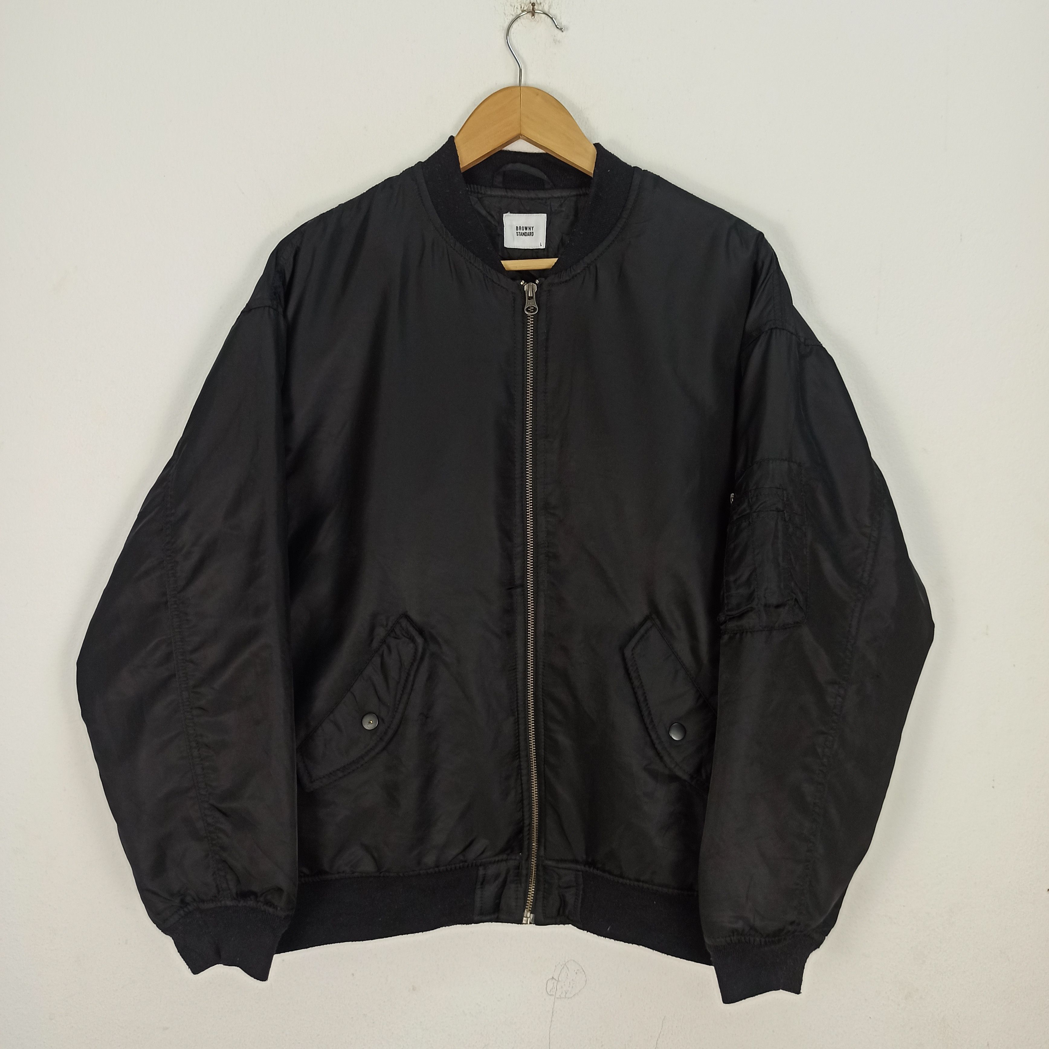 Japanese Brand Rare Bomber Jacket Browny Standard Size US L / EU 52-54 / 3 - 1 Thumbnail