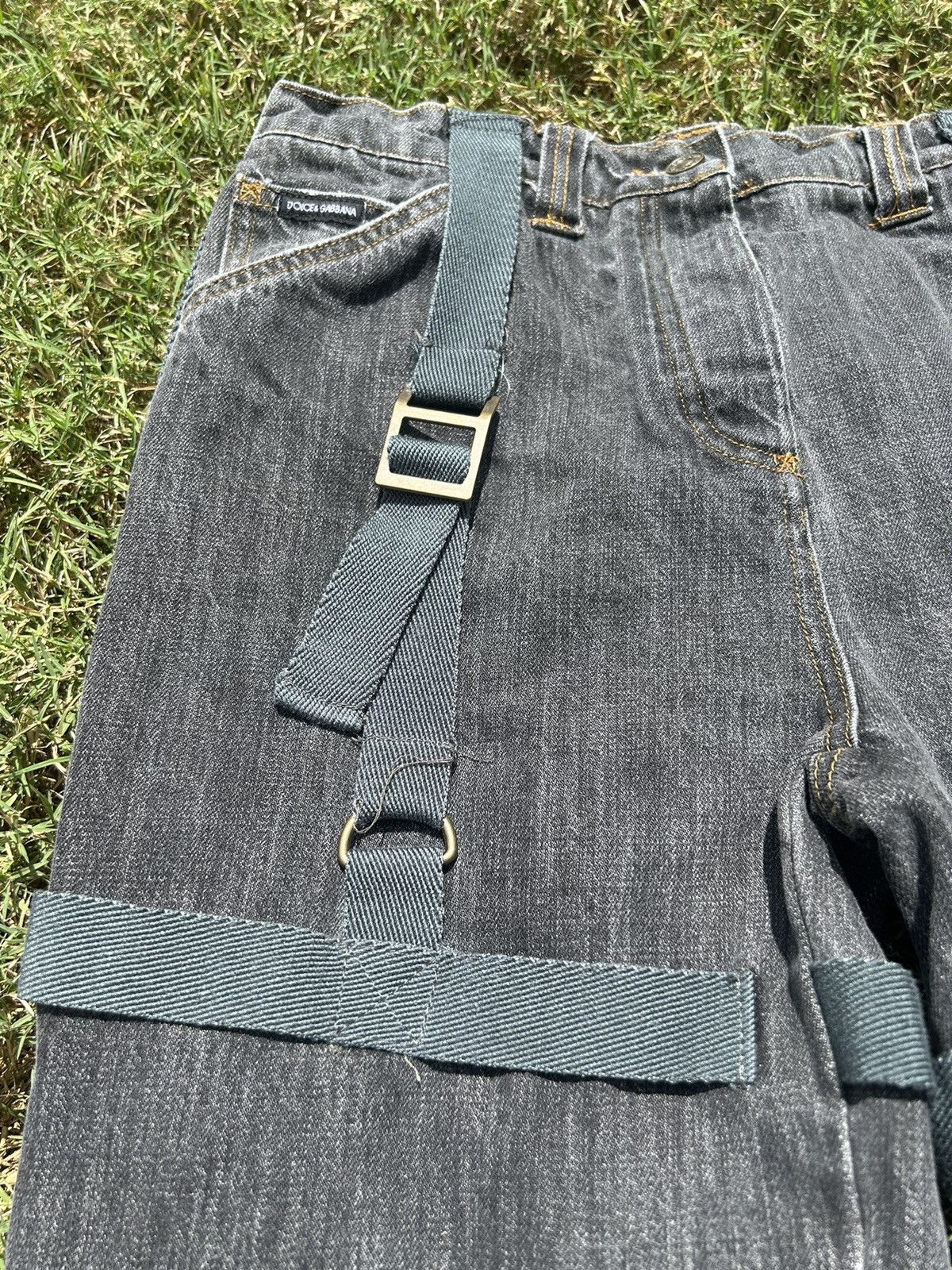 Dolce & Gabbana Vintage SS04 Dolce & Gabbana Archive Bondage Denim Jeans Size US 31 - 6 Thumbnail