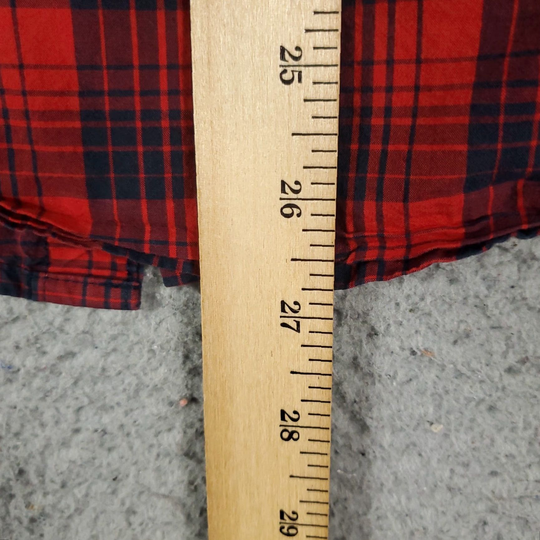 Original Penguin VINTAGE Original Penguin Shirt Mens Small Red Plaid Slim Fit Button-Up Size US S / EU 44-46 / 1 - 5 Thumbnail