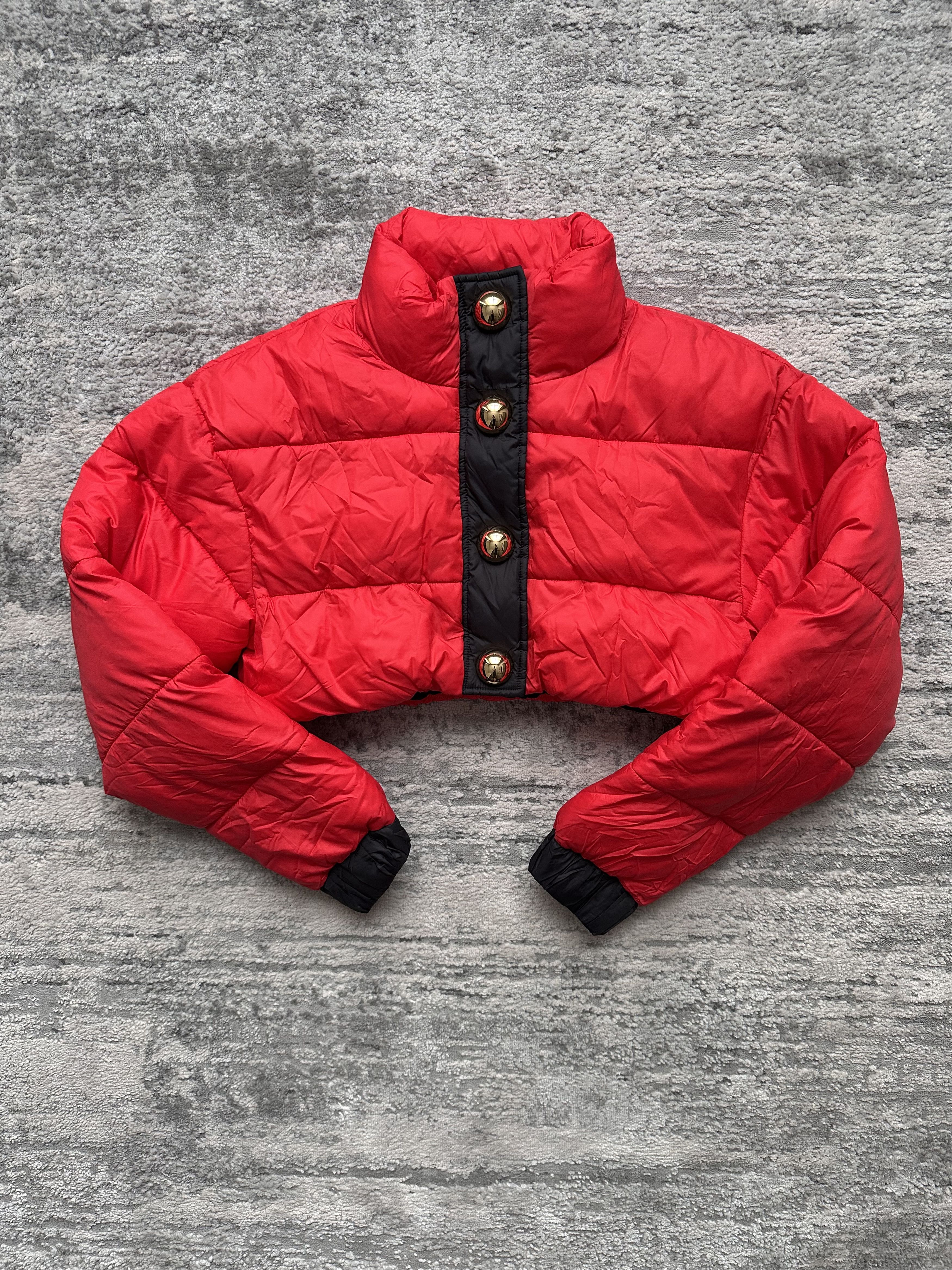 H&M × Moschino H&M Moschino cropped puffer jacket Size S / US 4 / IT 40 - 1 Thumbnail