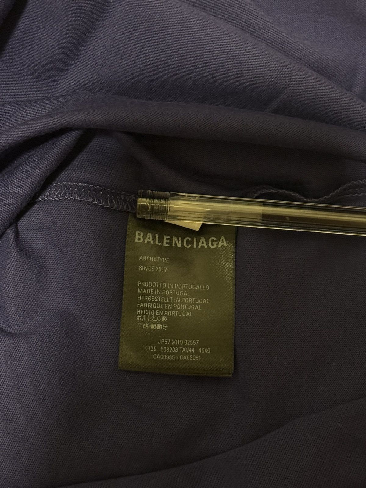 Balenciaga Balenciaga deep blue t shirt Size US M / EU 48-50 / 2 - 7 Thumbnail