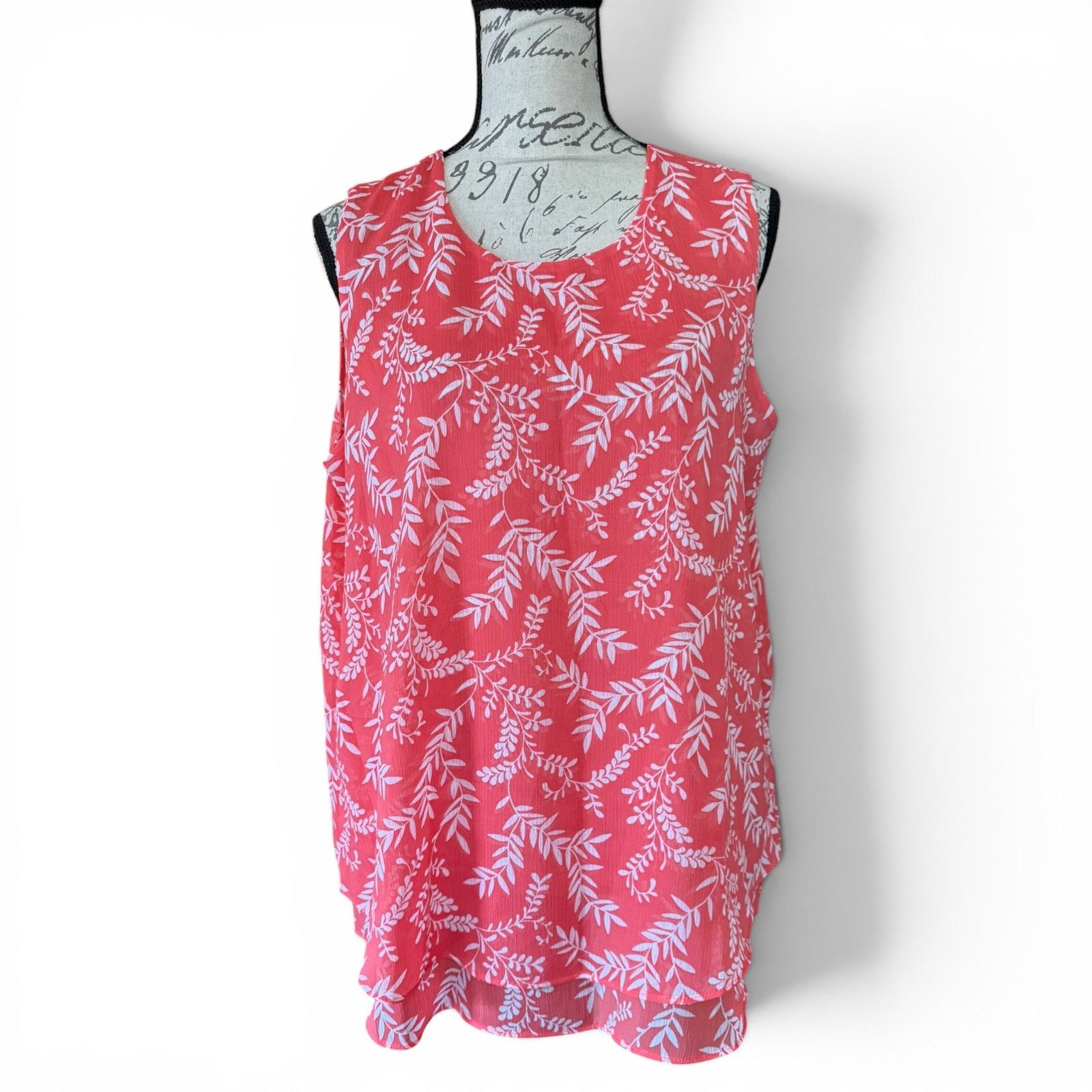 Other Christina B Pink White Floral Print Flowing Shirt Medium Size M / US 6-8 / IT 42-44 - 1 Thumbnail