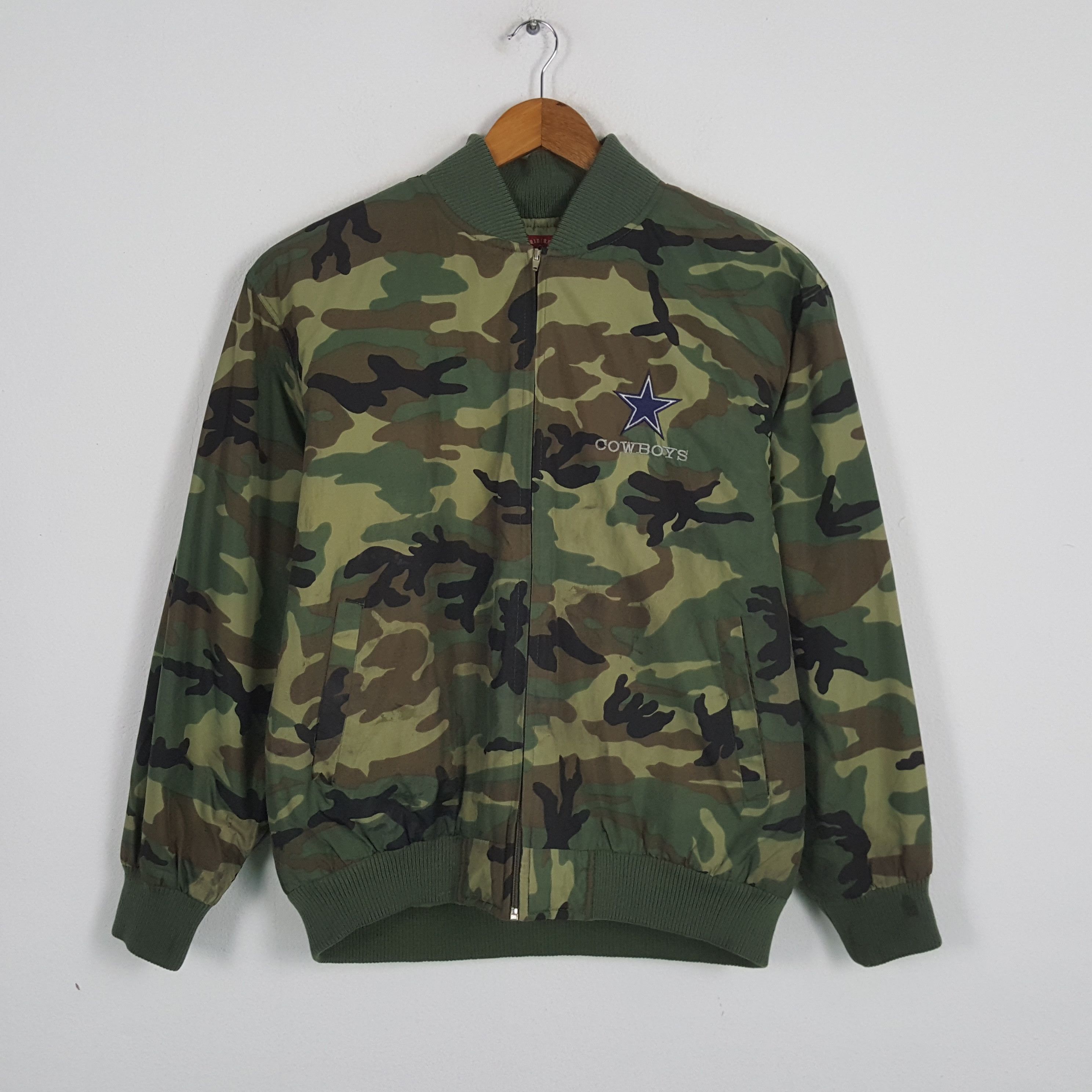NFL × Reebok × Vintage Vintage Dallas COWBOYS NFL American Football Camo Jacket Size US XXL / EU 58 / 5 - 3 Thumbnail
