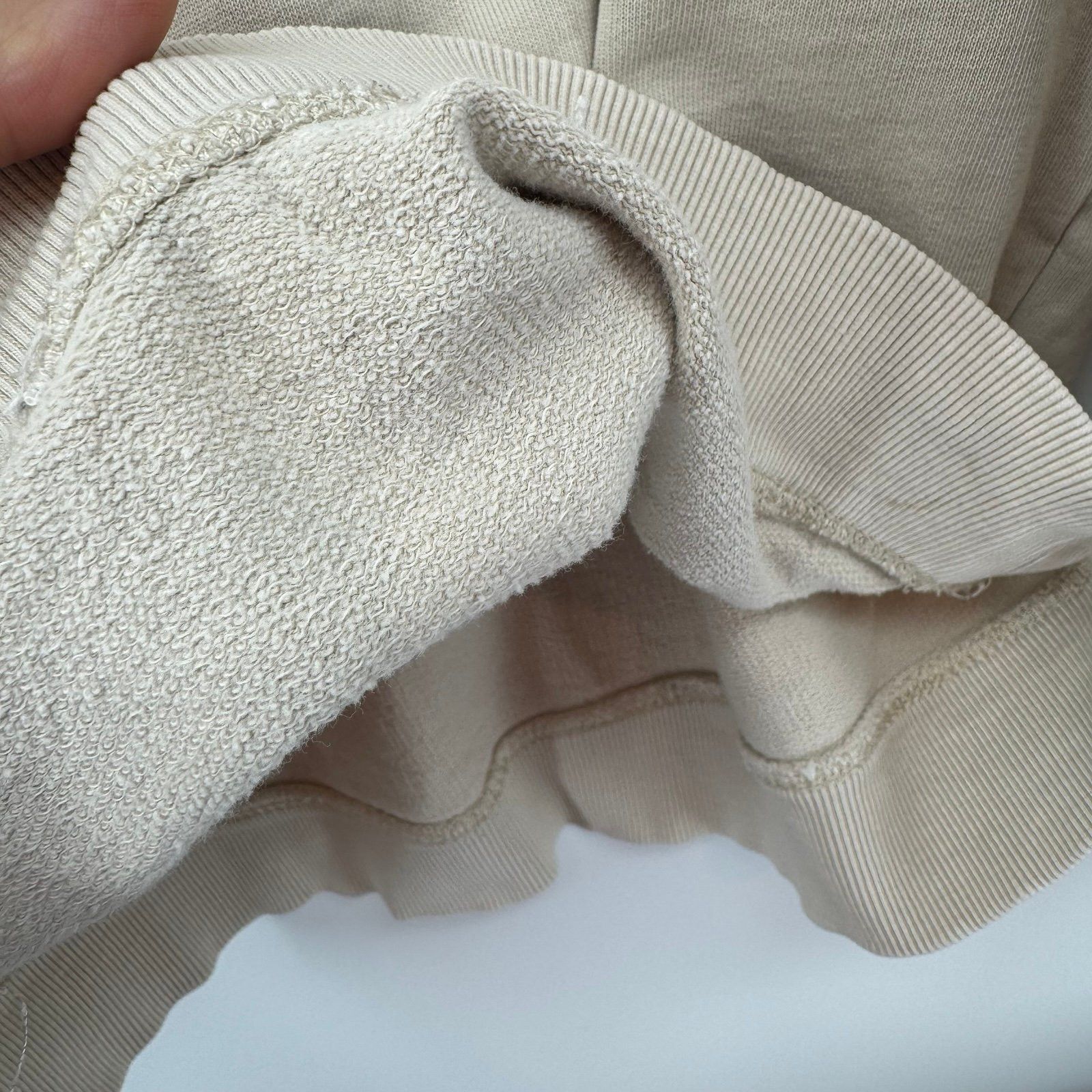 Onia Onia Men's Size Large Beige 100% Cotton Pullover Sweatshirt Size US L / EU 52-54 / 3 - 4 Thumbnail