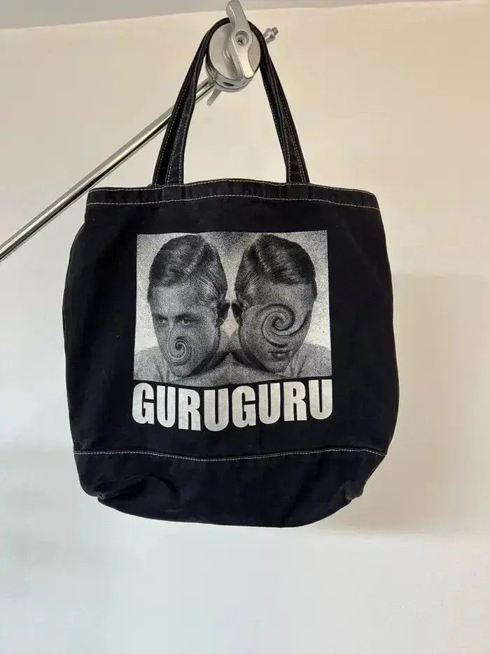 Undercover Guruguru Canvas Tote Bag in Black, Men's