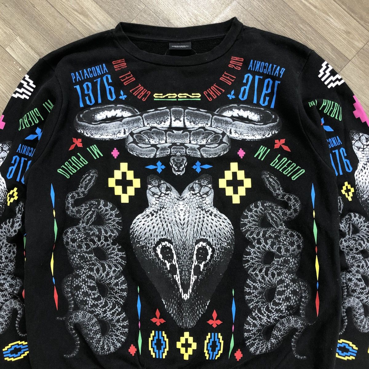 Marcelo Burlon Marcelo Burlon Patagonia Snack Skin Full Print Sweatshirt Size US S / EU 44-46 / 1 - 2 Thumbnail
