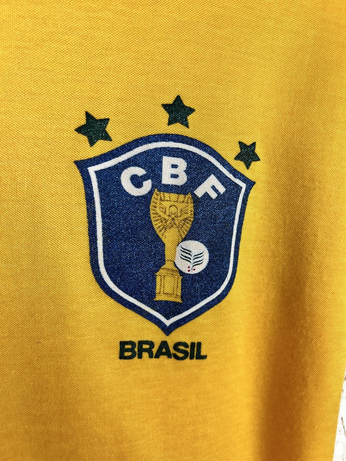 Vintage 80s Vintage Brazil 1983 CBF Topper Home Kit Soccer Jersey Size US M / EU 48-50 / 2 - 3 Thumbnail