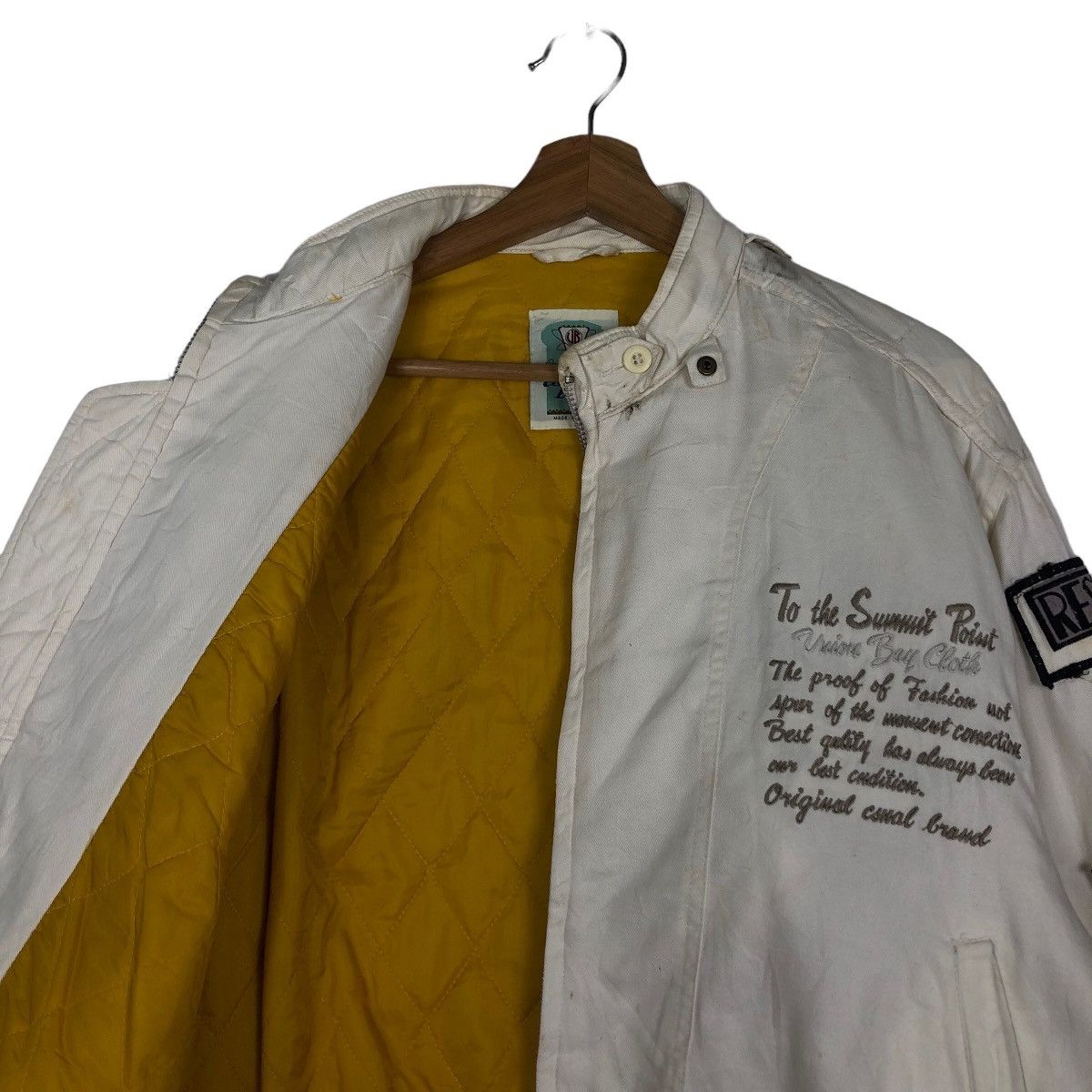 Japanese Brand 🔥Vintage Bomber Jacket Biker Union Made Japan Big Logo Size US M / EU 48-50 / 2 - 15 Thumbnail