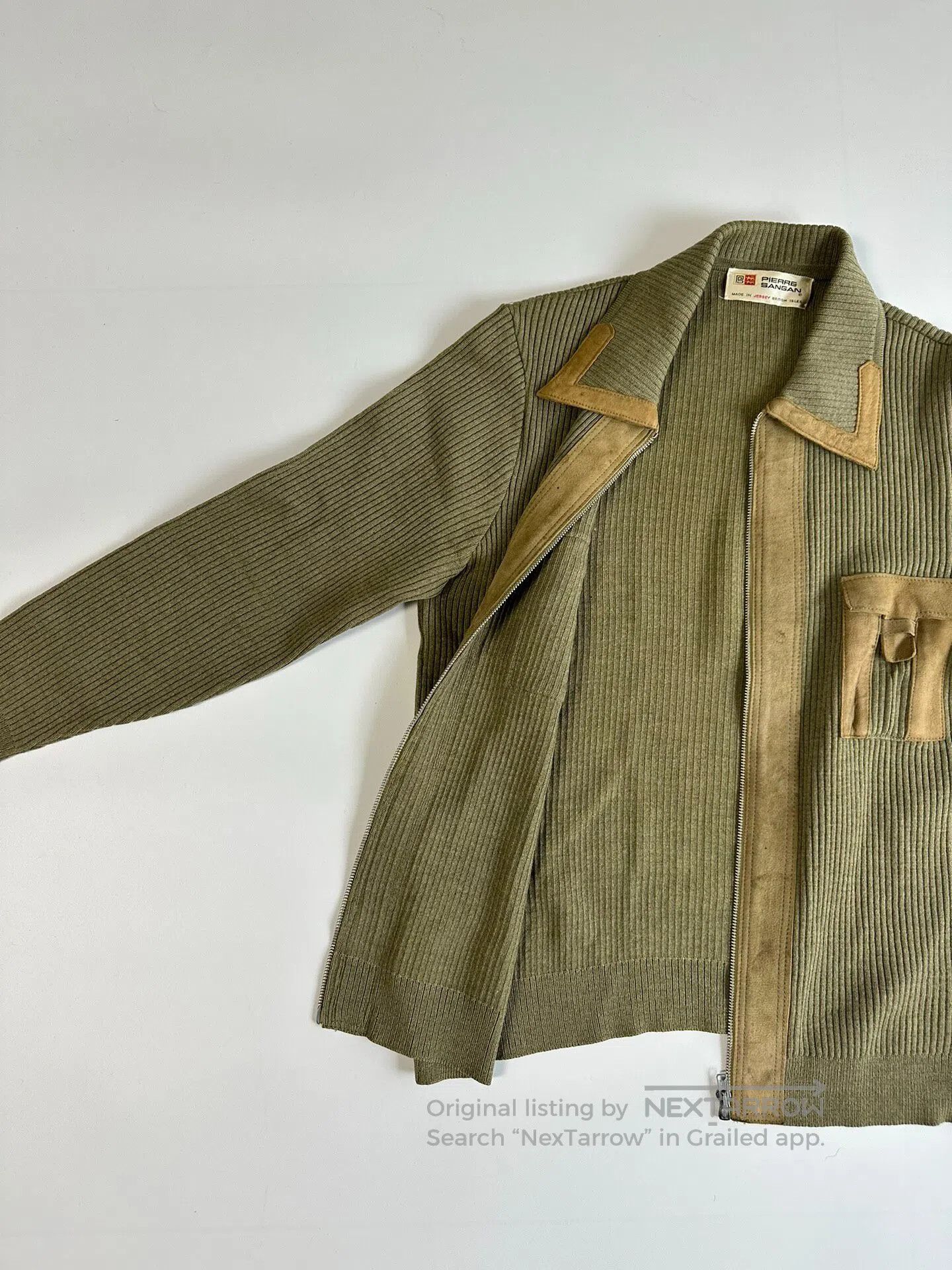 Vintage vintage Leather-suede patterned sweater| Size US S / EU 44-46 / 1 - 4 Thumbnail