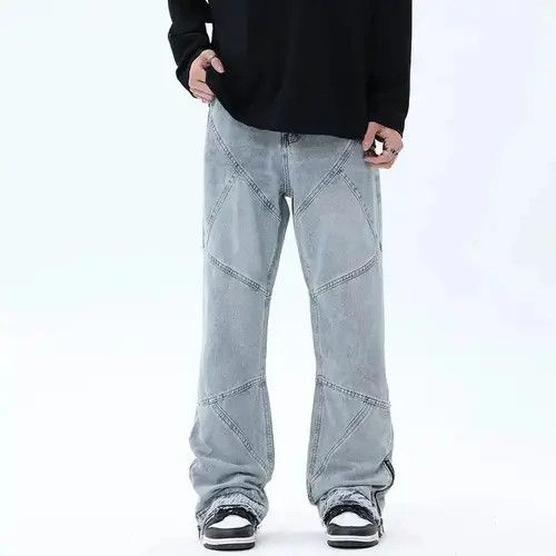 Japanese Brand × Jean Embroidered Stack Blue JEans Size US 30 / EU 46 - 2 Thumbnail
