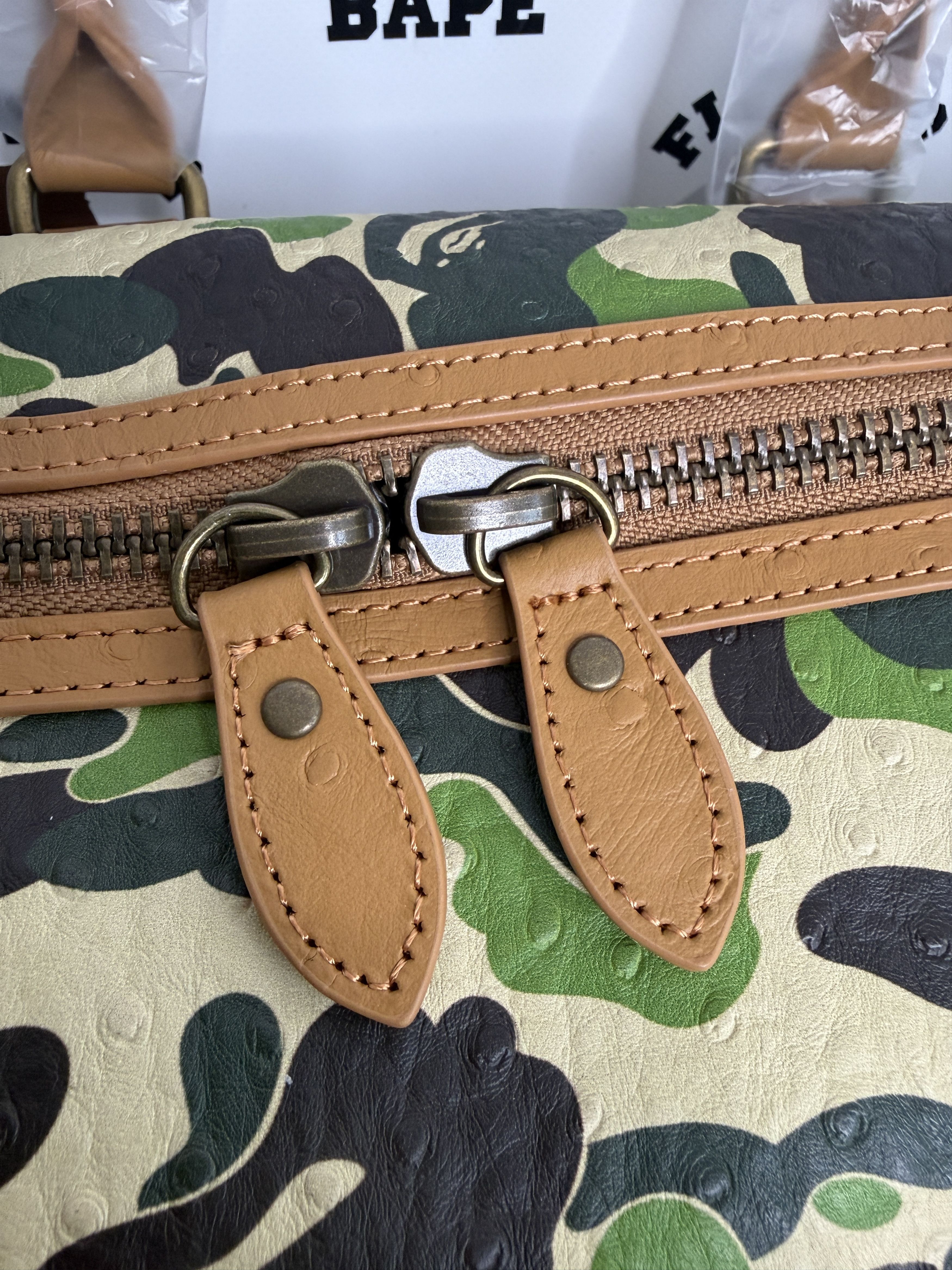 Bape BAPE ABC CAMO PU BOSTON BAG Size ONE SIZE - 8 Thumbnail