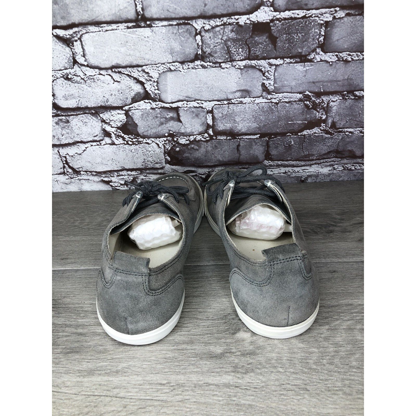 Cole Haan Cole Haan Air Berge Gray Suede Moc Toe Lace Up Sneaker Shoes Size US 10 / EU 43 - 20 Thumbnail