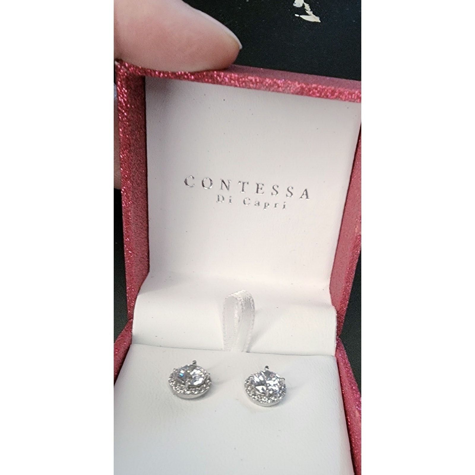 Other NWT Contessa Swarovski Crystal & Sterling Silver 925 Earring Size ONE SIZE - 1 Thumbnail