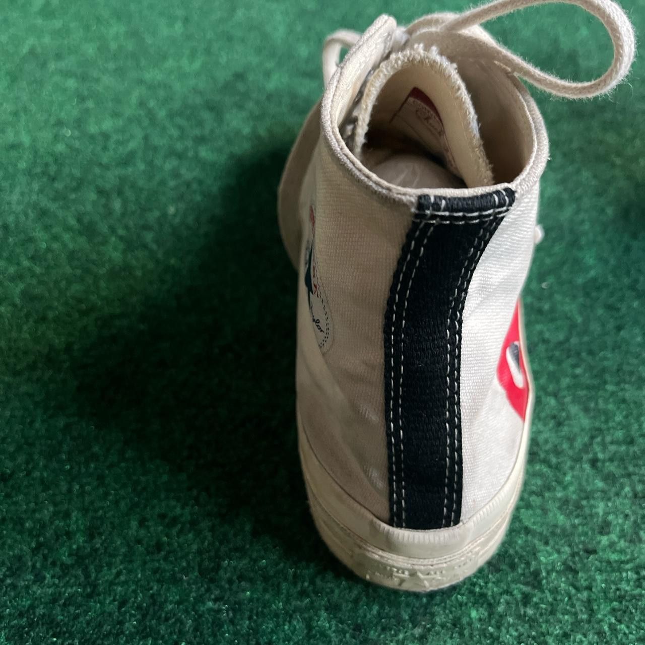 Comme des Garcons × Converse Comme Des Garcon Converse High-Top White With Box Size US 8 / EU 41 - 4 Thumbnail