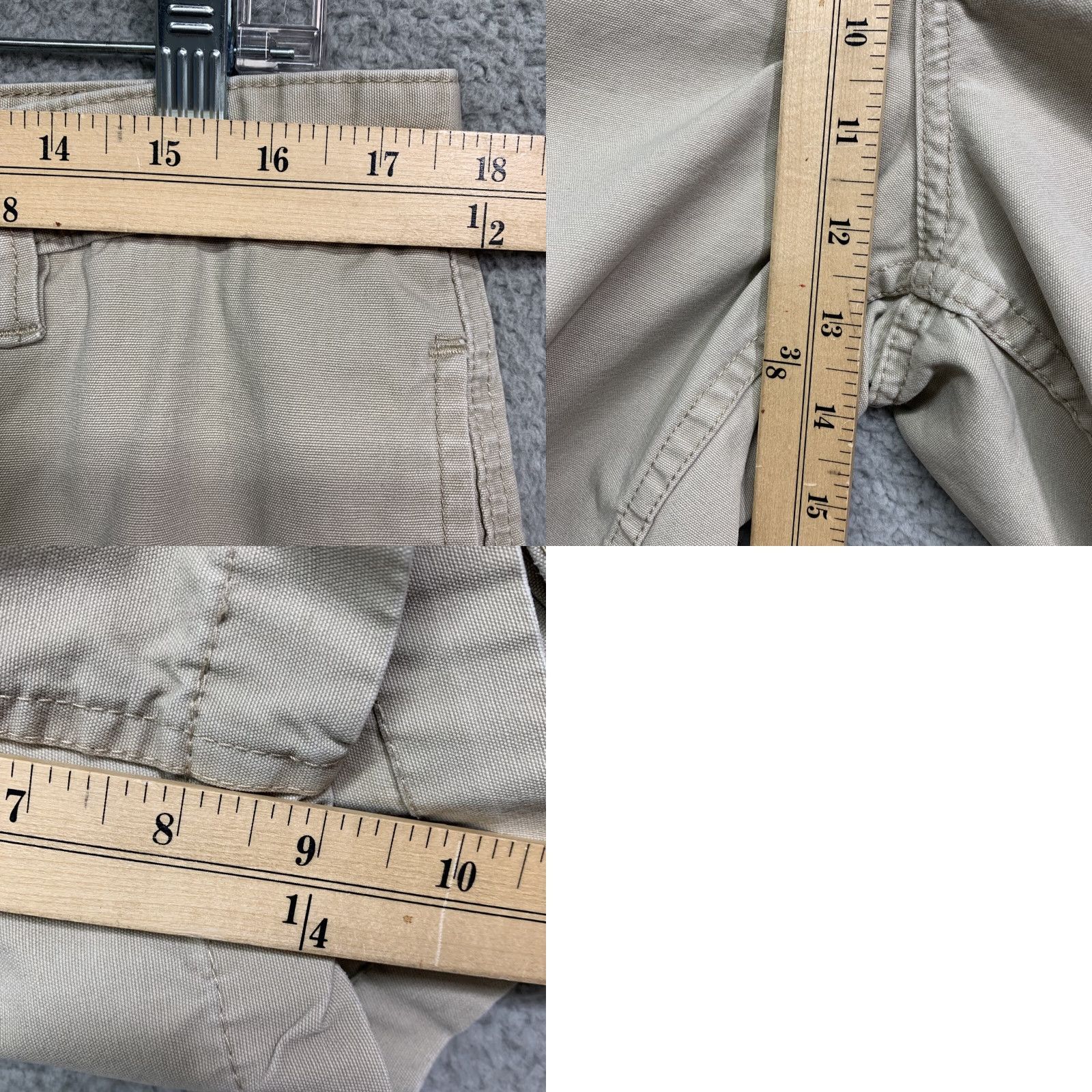 Chaps Chaps Cargo Shorts Men's 36W Khaki Baggy Straight Outdoors Canvas 6 Pockets Logo Size US 36 / EU 52 - 9 Thumbnail