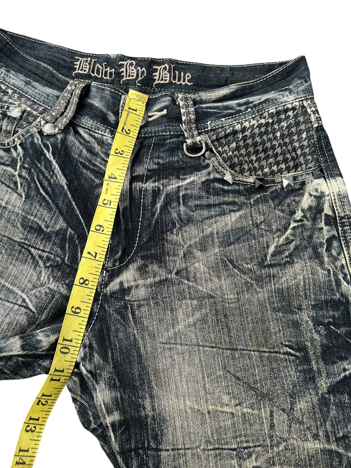 Seditionaries FLARE SKULL BLOW BY BLUE BUCKLE BACK PUNK DISTRESSED DENIM Size US 30 / EU 46 - 16 Thumbnail