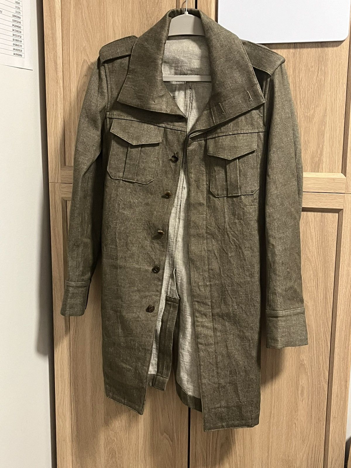 KAZUYUKI KUMAGAI ワークコート Lグレー　ATTACHMENT Kazuyuki kumagai attachment wool - Gem