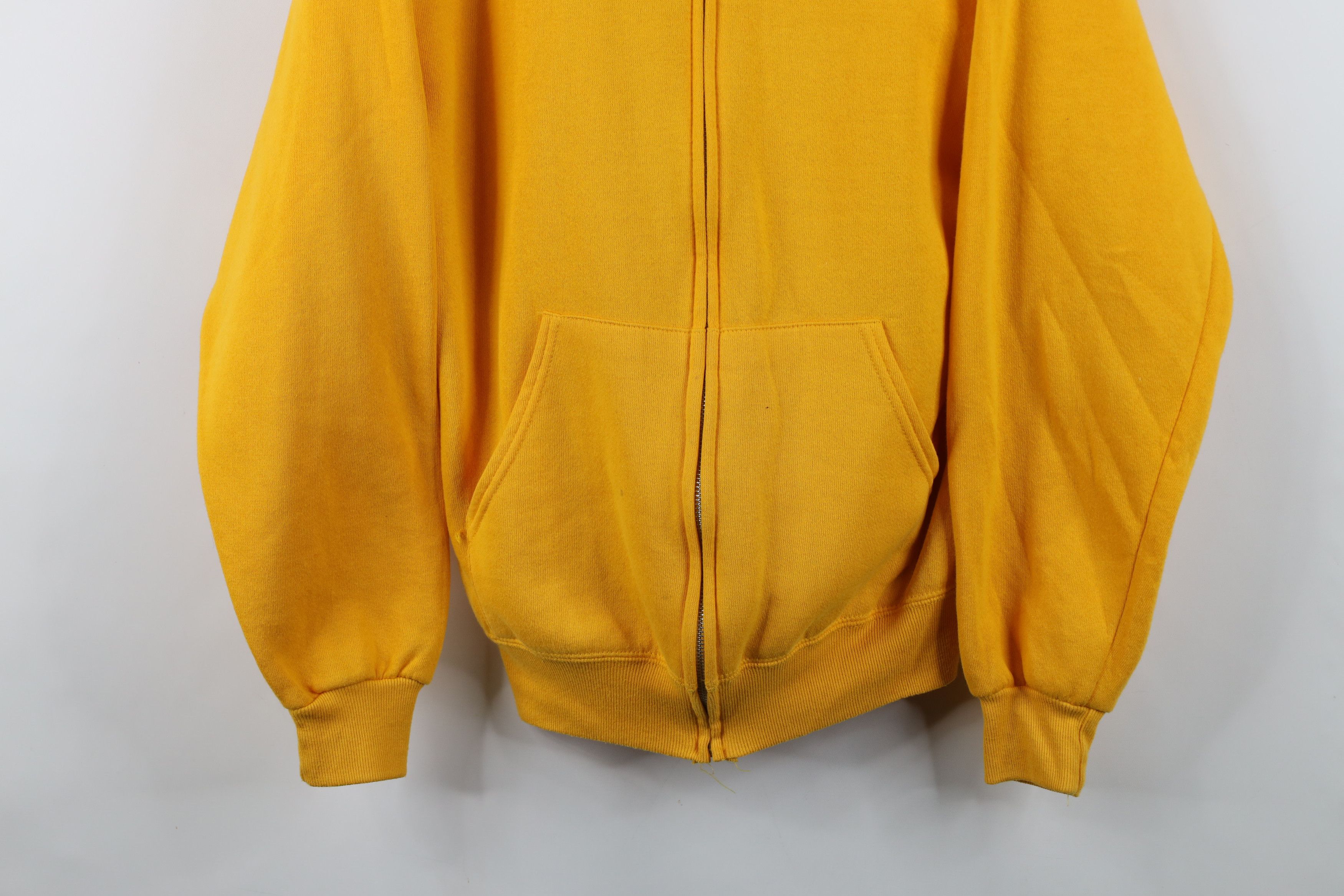 Vintage Vintage 90s Streetwear Full Zip Hoodie Sweatshirt Yellow USA Size US M / EU 48-50 / 2 - 3 Thumbnail