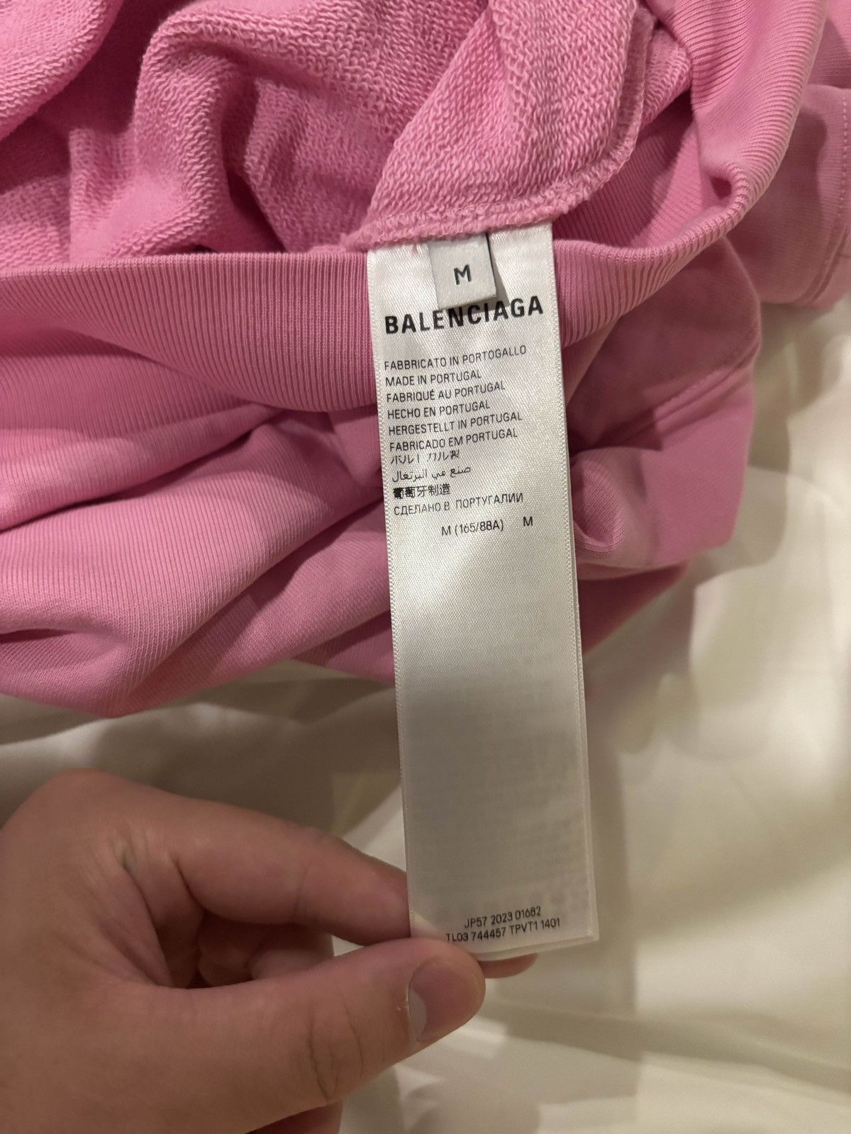 Balenciaga Balenciaga shanghai pink soccer zip up | Grailed