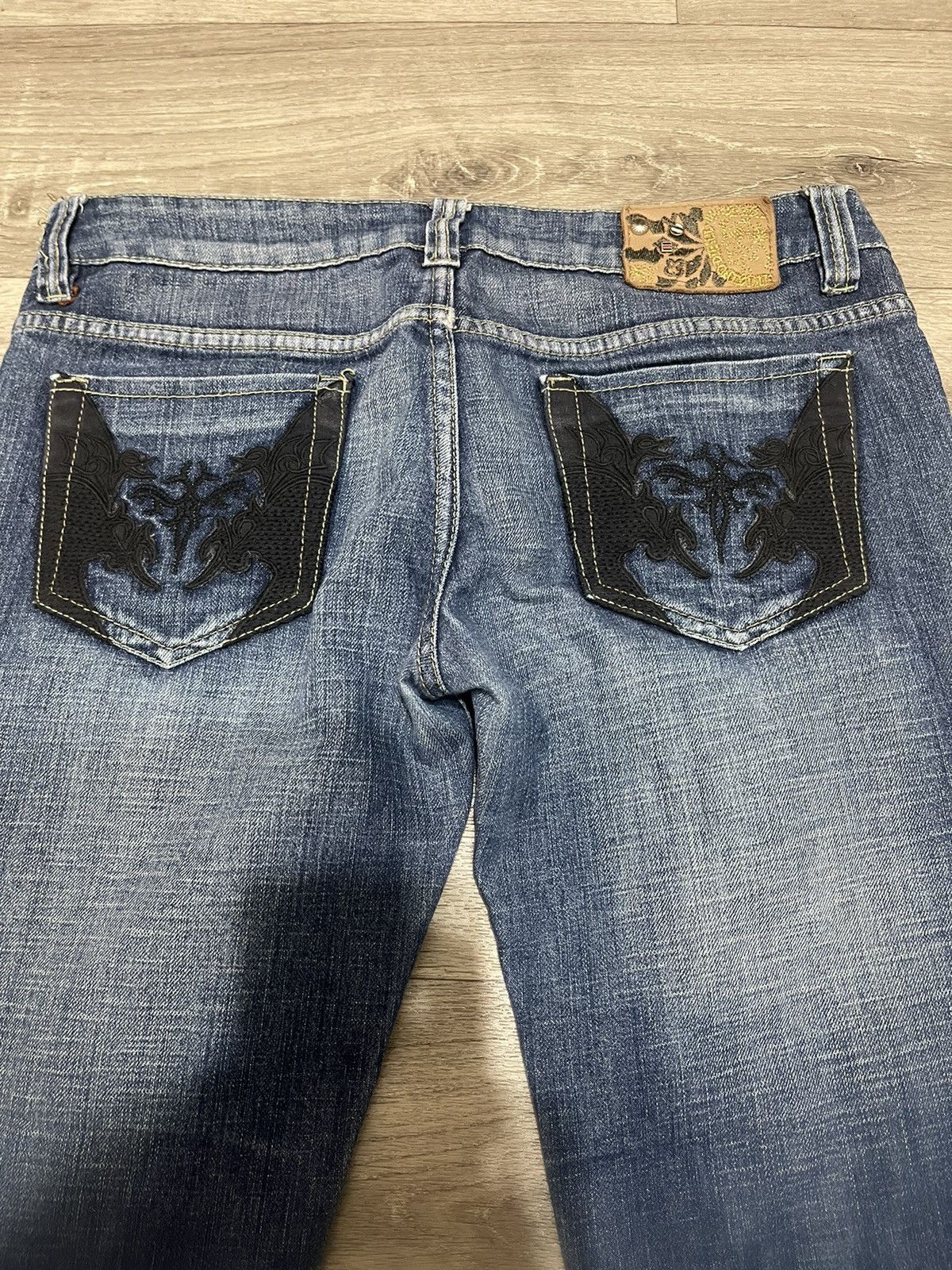 Diesel DIESEL ZATINY RIPPED FLARED VINTAGE Y2K JEANS SIZE 29 Size 24" / US 00 / IT 34 - 6 Thumbnail