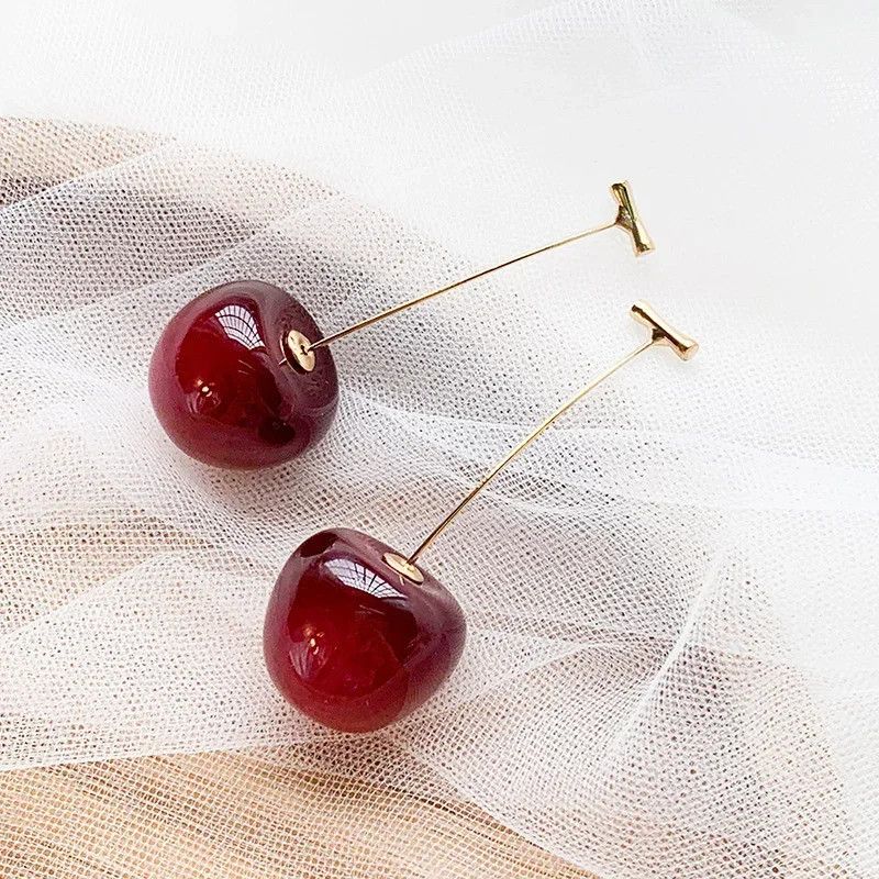 Other Red Cherry Earrings Size ONE SIZE - 1 Thumbnail