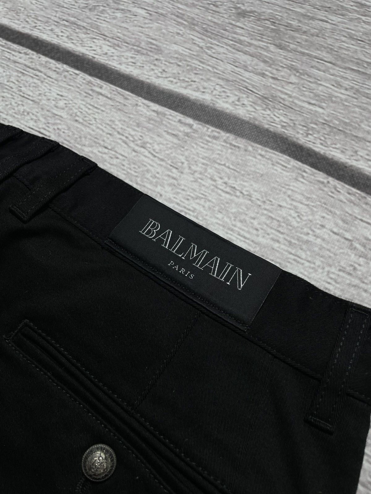 Balmain Balmain B Logo Black Chino Trousers Pants Size US 32 / EU 48 - 3 Thumbnail