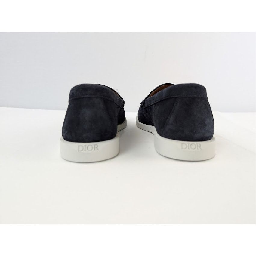 Dior o1rshd1 Granville Clean Smooth Loafer Boots in Blue / Beige Size US 10 / EU 43 - 11 Thumbnail