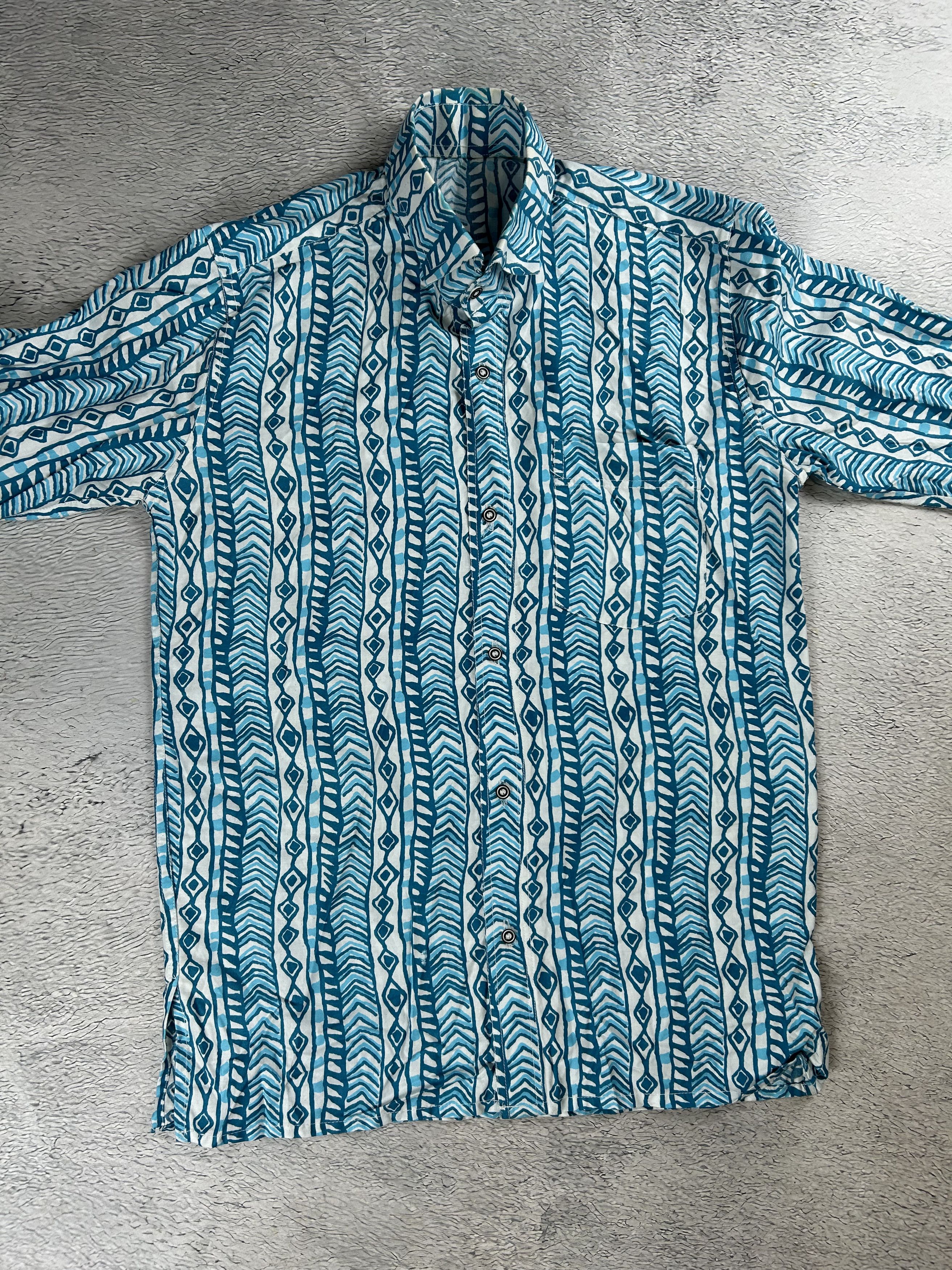 Flannel × Japanese Brand × Vintage Vintage Oldmoney style shirts Monogram AOP Mambo style Size US L / EU 52-54 / 3 - 3 Thumbnail