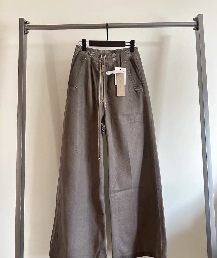 Rick Owens Rick Owens Drkshdw washed grey dyed geth belas zip pants Size US 31 - 1 Thumbnail