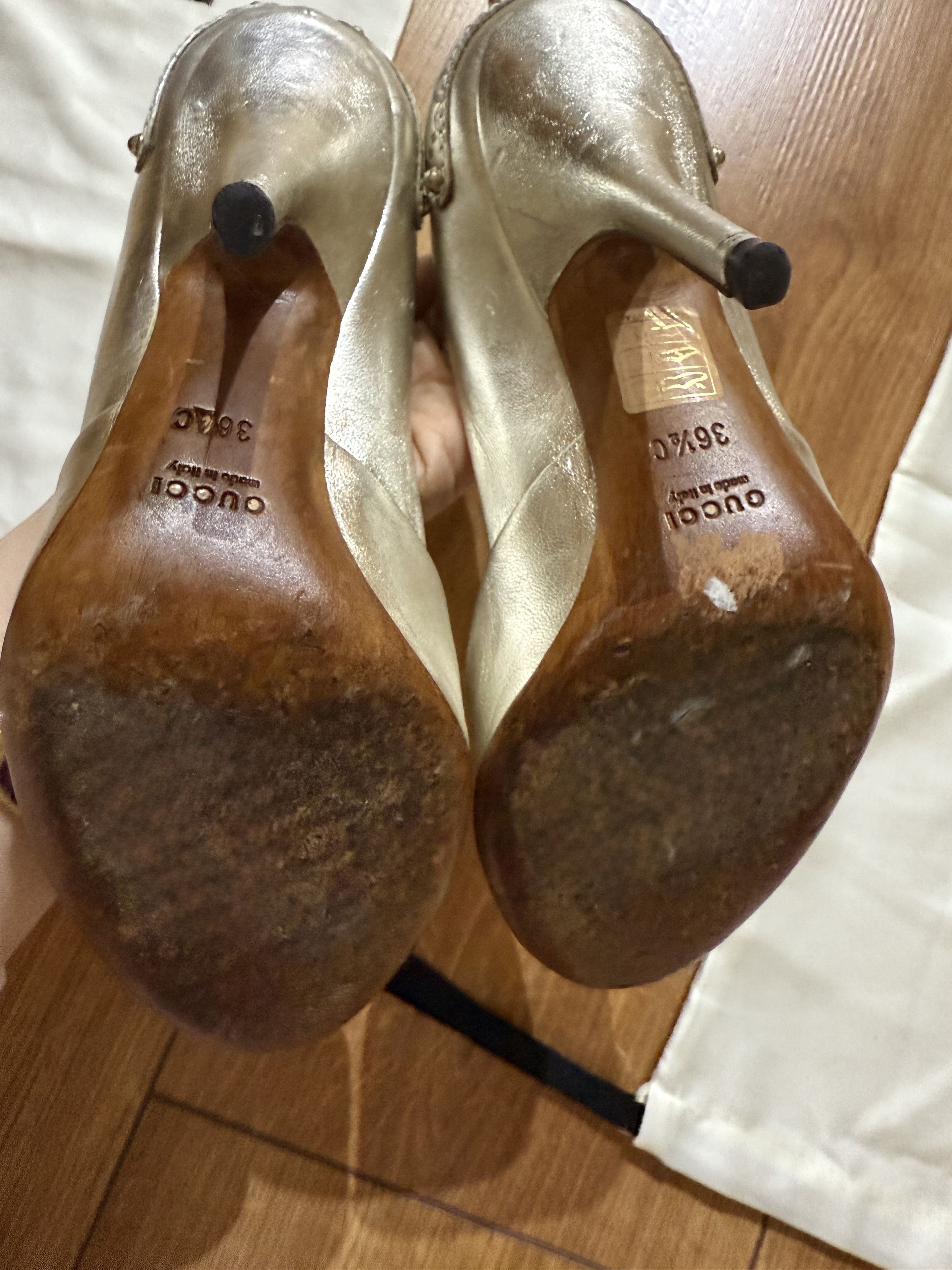 Gucci Gucci silver GG heels Size US 7 / IT 37 - 9 Thumbnail