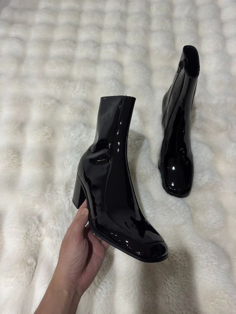 Saint Laurent Paris Saint laurent paris Patent leather boots 2506-Nextarrow Size US 7 / EU 40 - 3 Thumbnail