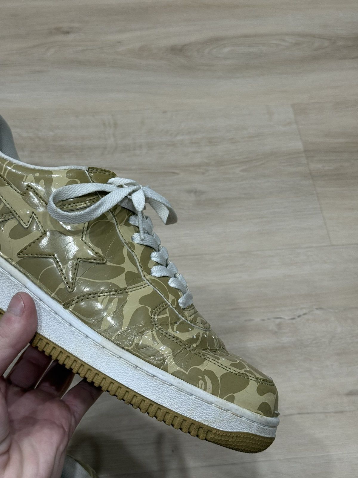 Bape Bape Footsoldier Desert Camo Bapesta Sneaker Size US 12 / EU 45 - 10 Thumbnail