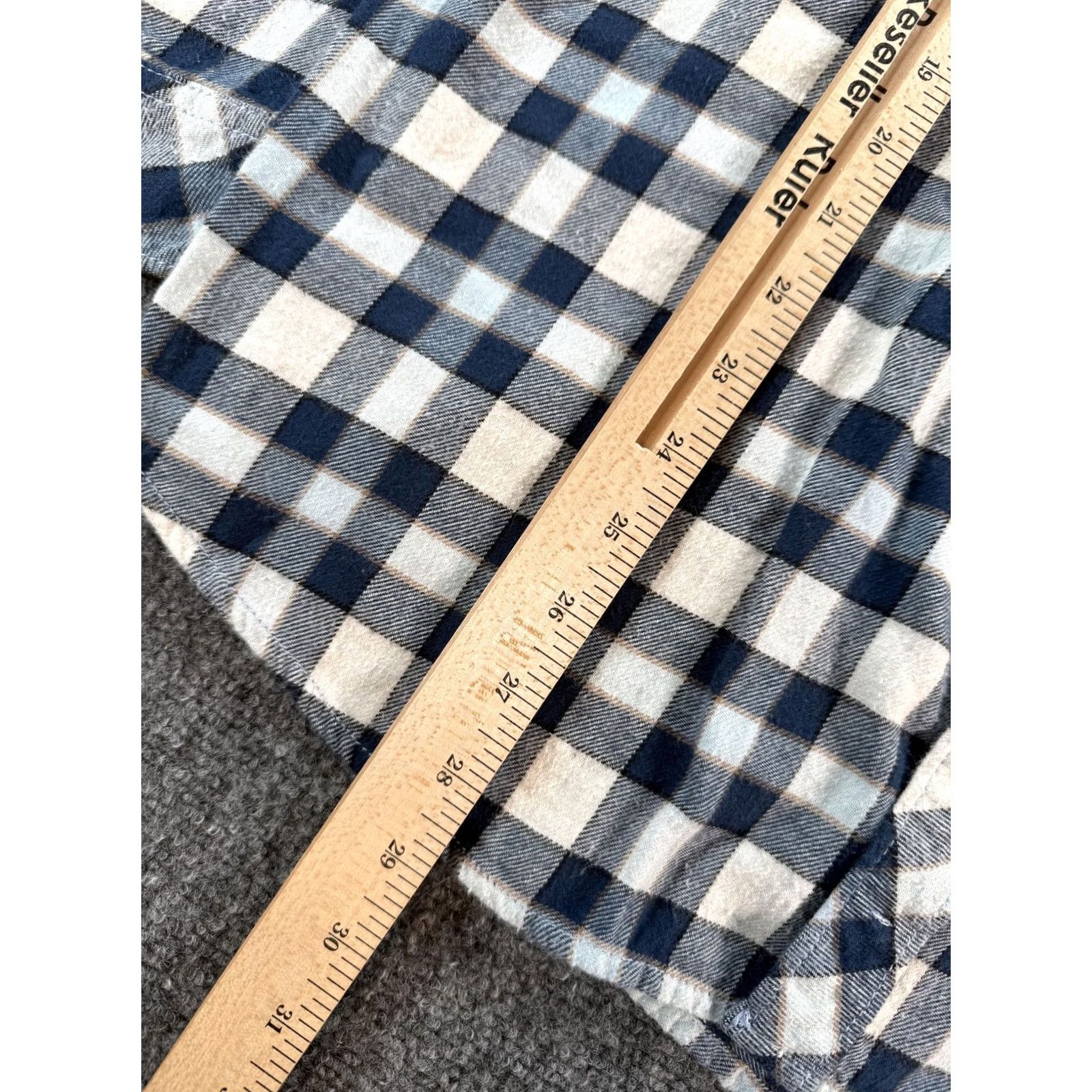Billabong Billabong Mens Large Blue Plaid Flannel Button Shirt - Regular Fit Size US L / EU 52-54 / 3 - 6 Thumbnail