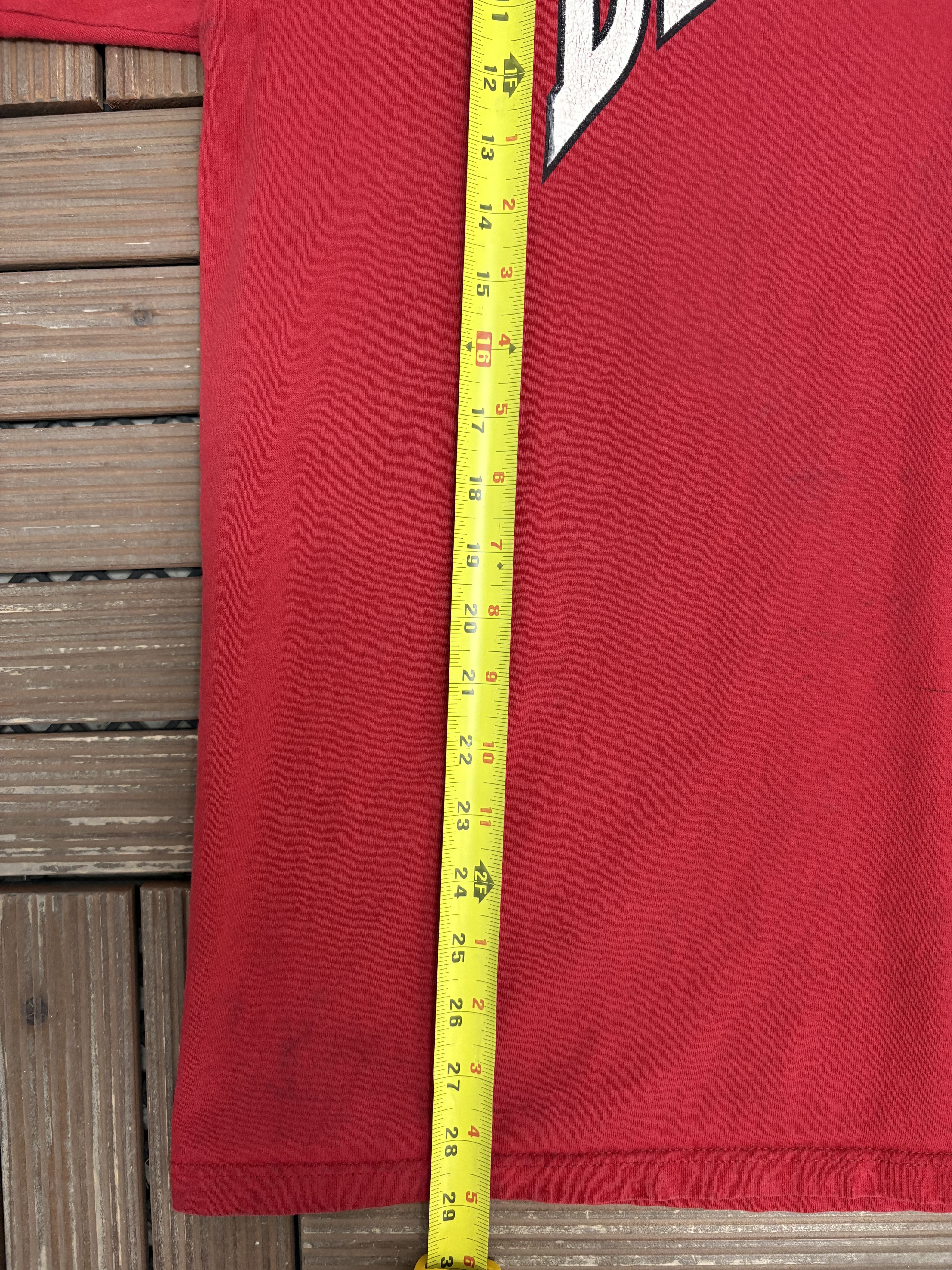 Vintage Bradley Braves Spell Out Vintage Red T-Shirt Tee Size US XL / EU 56 / 4 - 7 Thumbnail