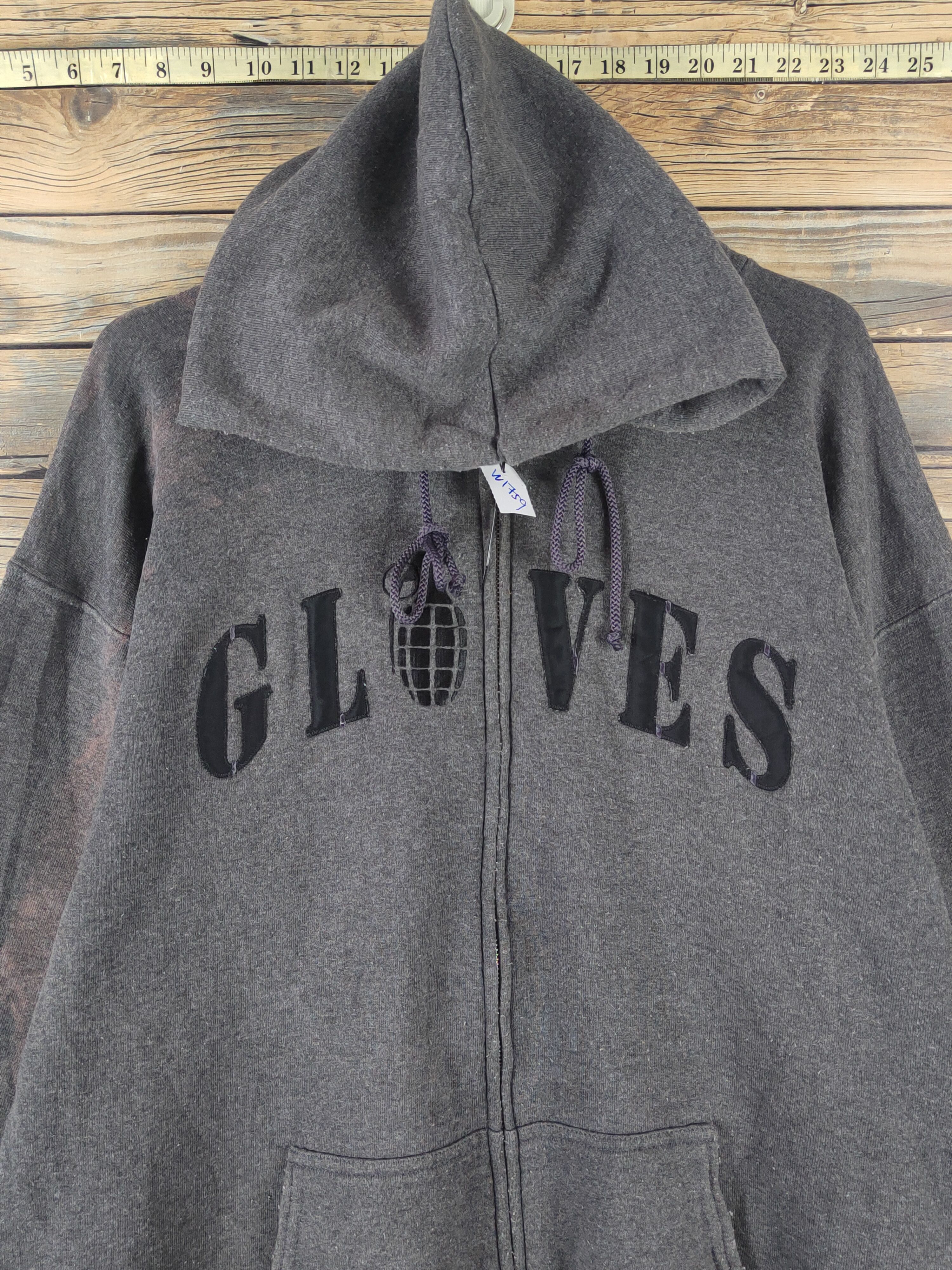 Grenade Grenade Glove Dark Gray faded Hoodie Sweaters #W1759 Size US L / EU 52-54 / 3 - 2 Thumbnail