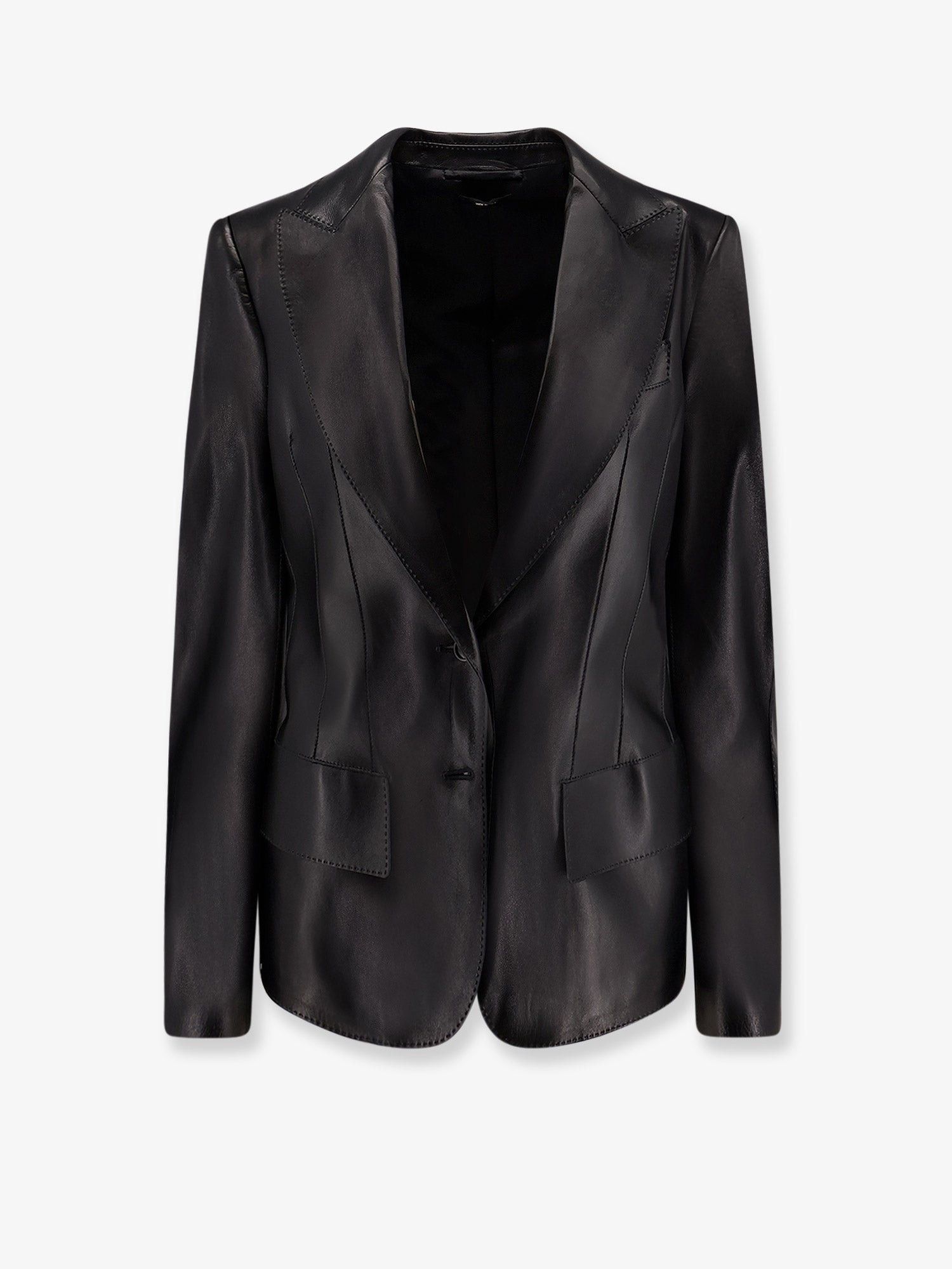 Tom Ford Leather Blazer Size S / US 4 / IT 40 - 1 Thumbnail