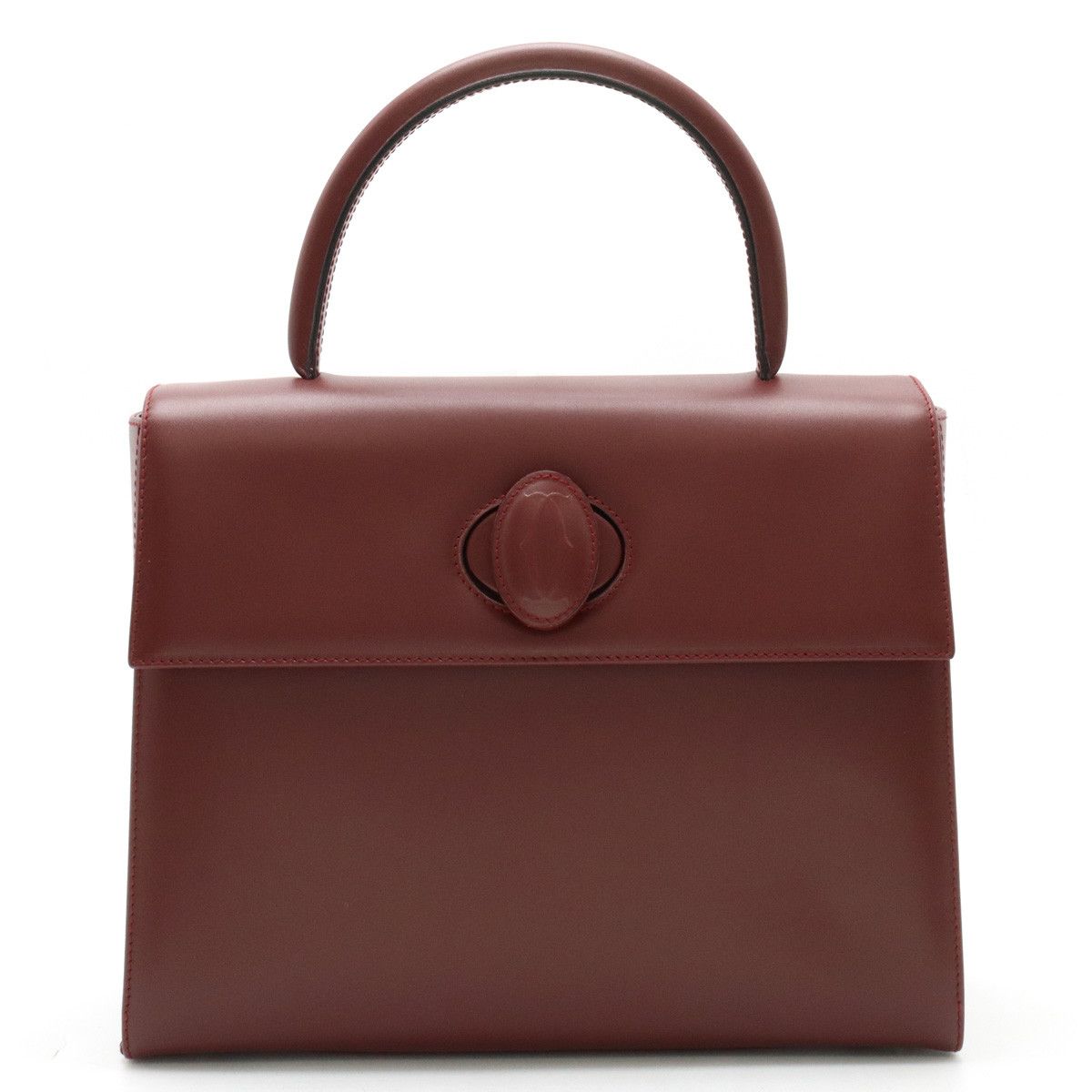 Cartier Cartier Cartier Must Line Handbag Bordeaux Gold Hardware Leather Handbag L1000169 in Pristine Condition Size ONE SIZE - 1 Thumbnail