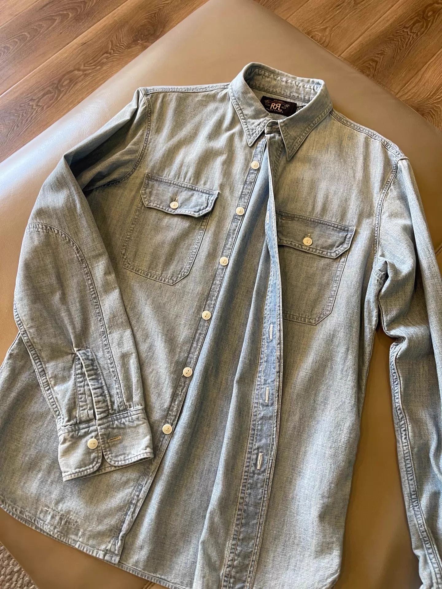 RRL Ralph Lauren RRL Denim Shirt S Near Mint Size US S / EU 44-46 / 1 - 3 Thumbnail