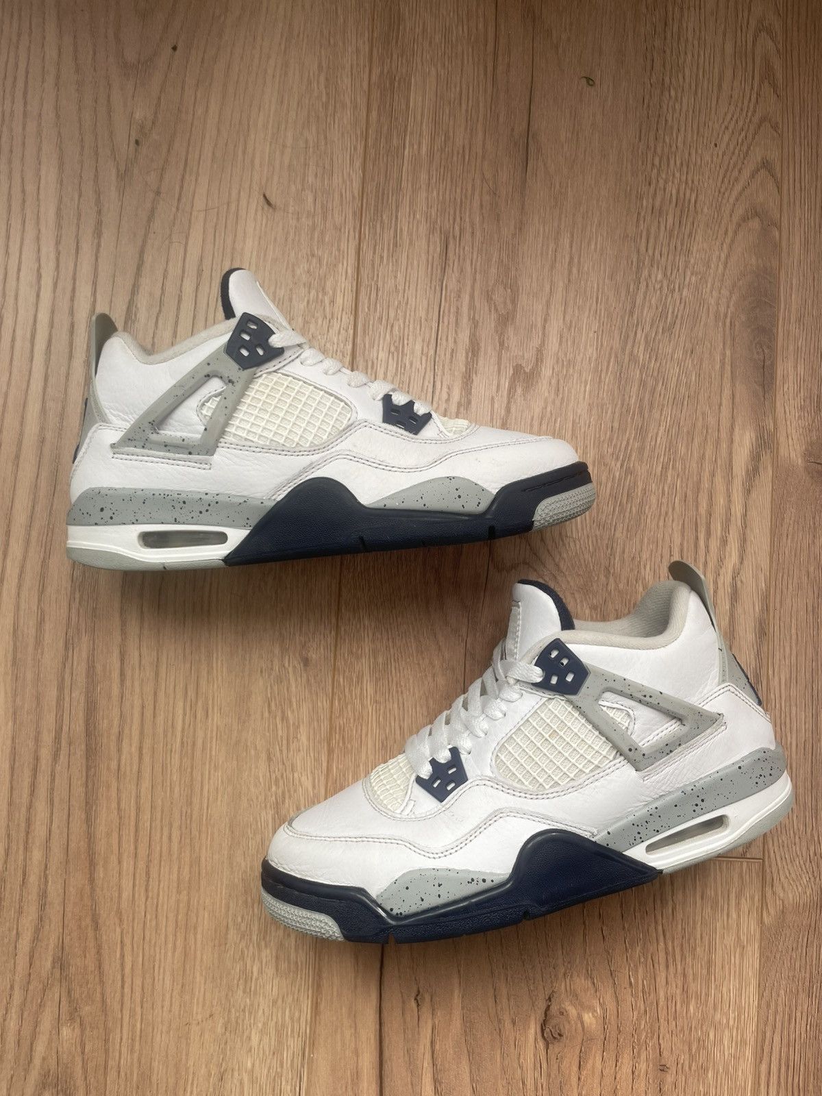 Jordan 4 White Midnight Navy