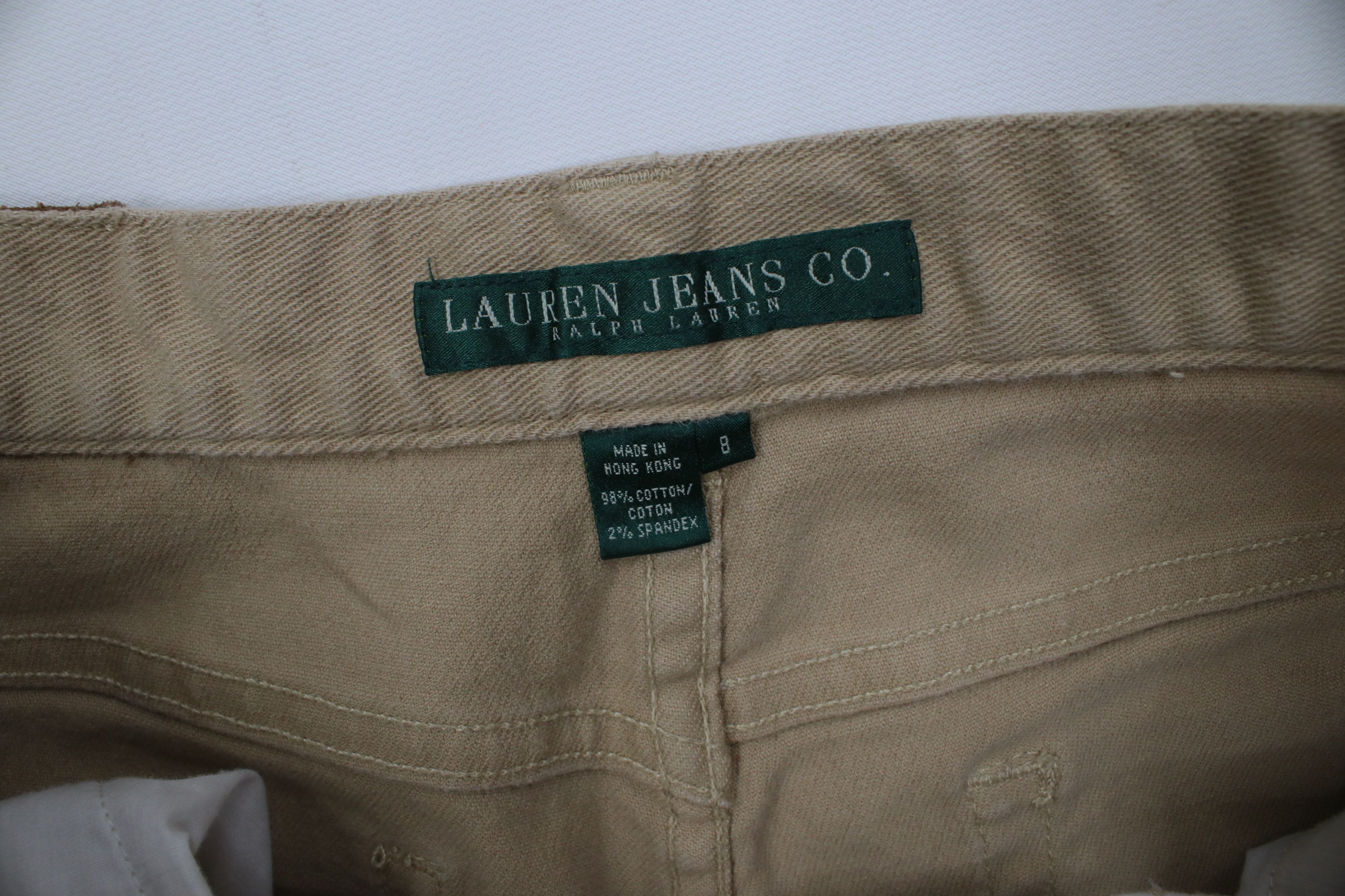 Polo Ralph Lauren Vintage 90s Ralph Lauren Embroidered Flared Wide Leg Jeans Size 30" / US 8 / IT 44 - 9 Thumbnail
