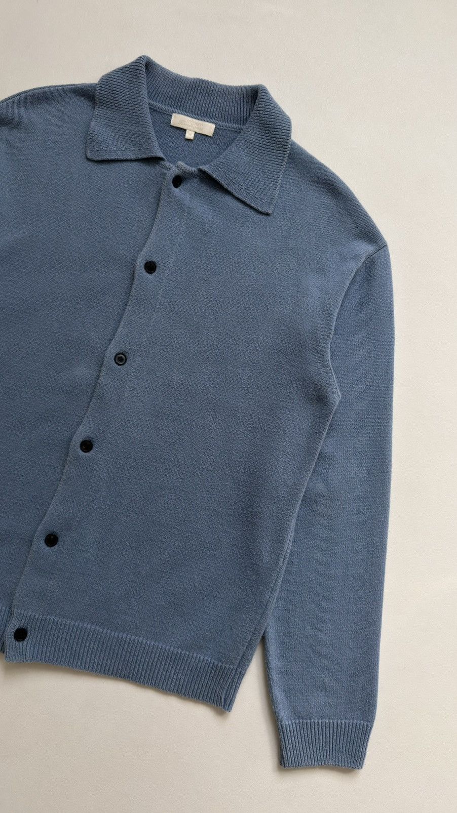Mfpen Blue Brushed/Pilled Cotton ‘Formal’ Cardigan Size US M / EU 48-50 / 2 - 5 Thumbnail